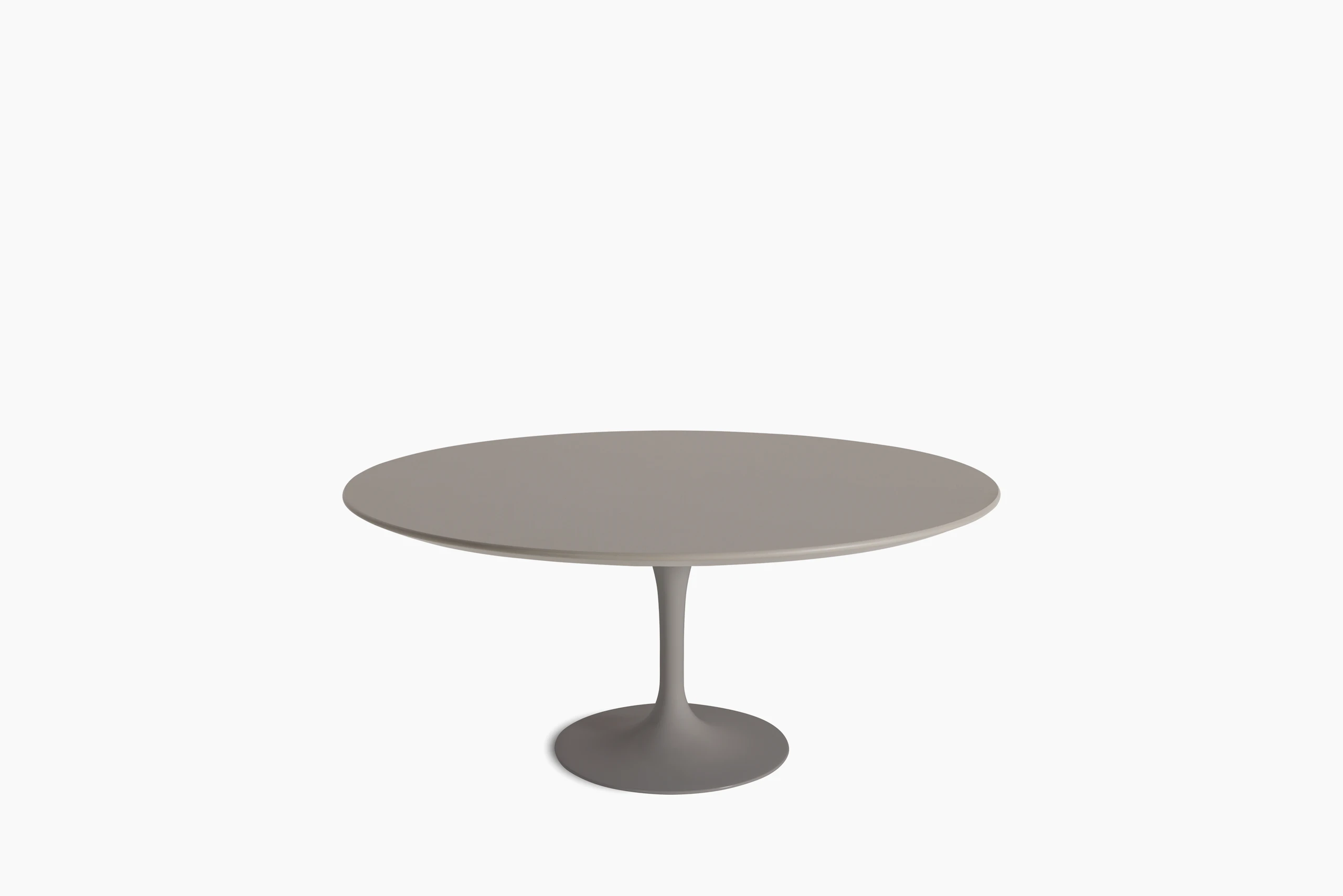 Saarinen Coffee Table - 42 Inch, Round, Laminate, Modern Clay, Grey Base