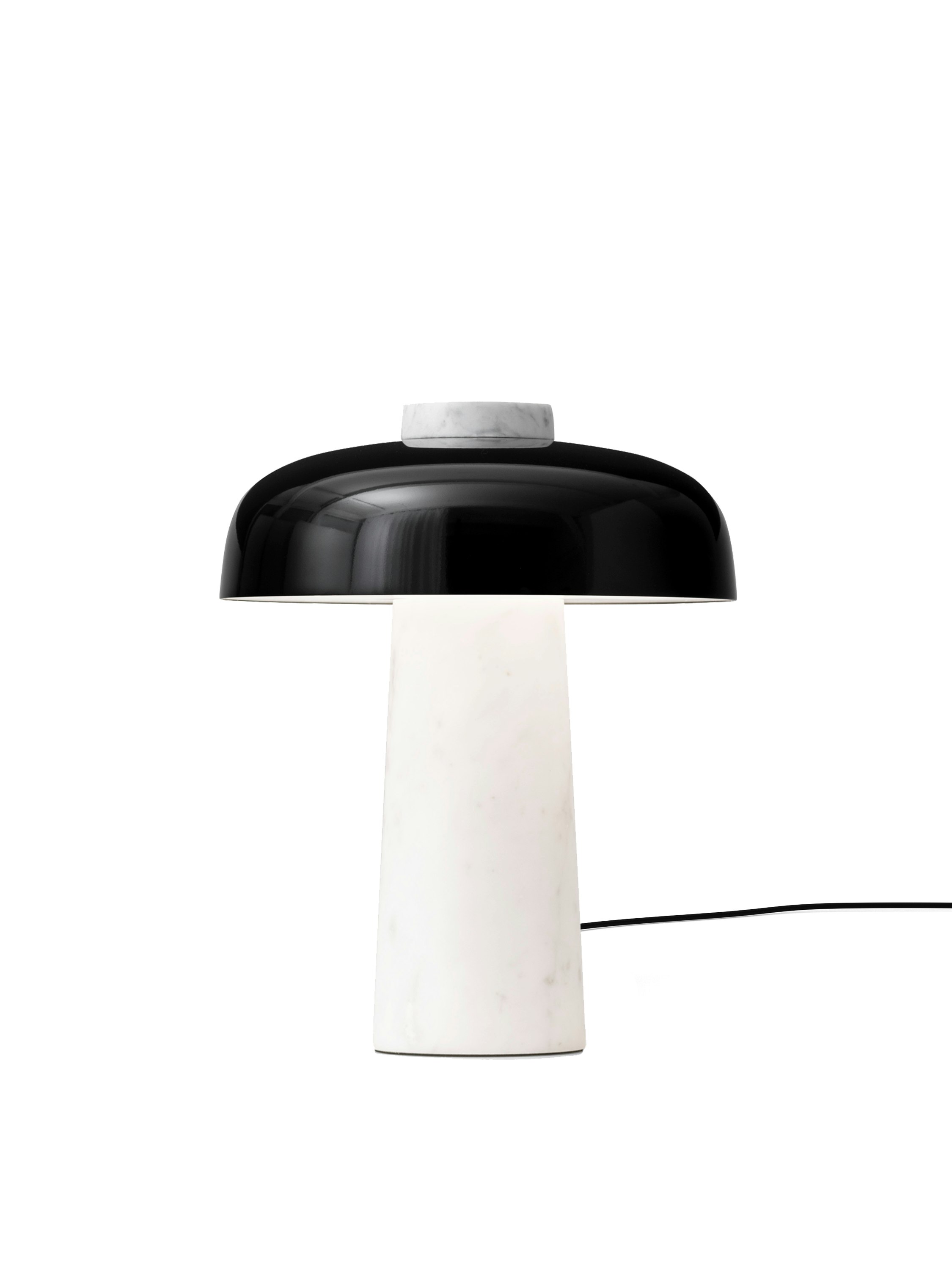 Reverse Table Lamp - Carrara Marble