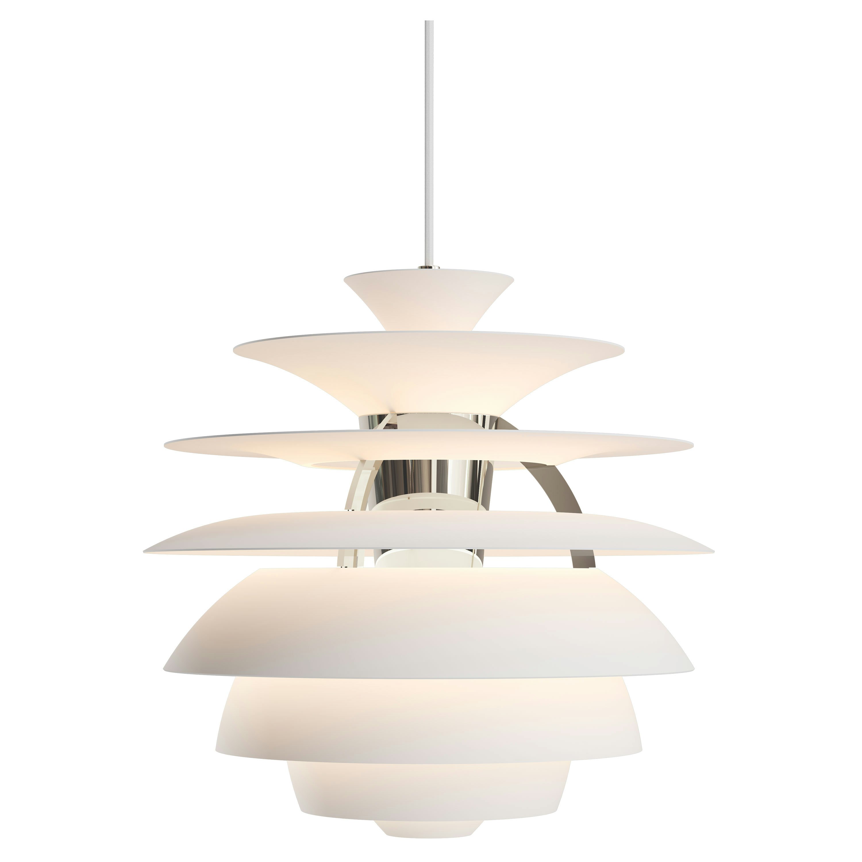 Snowball Pendant Lamp - Soft White / Chrome