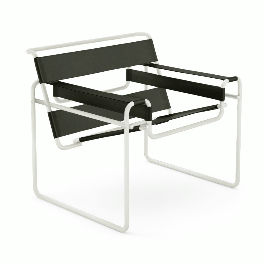 Wassily Chair - deep-green,  white