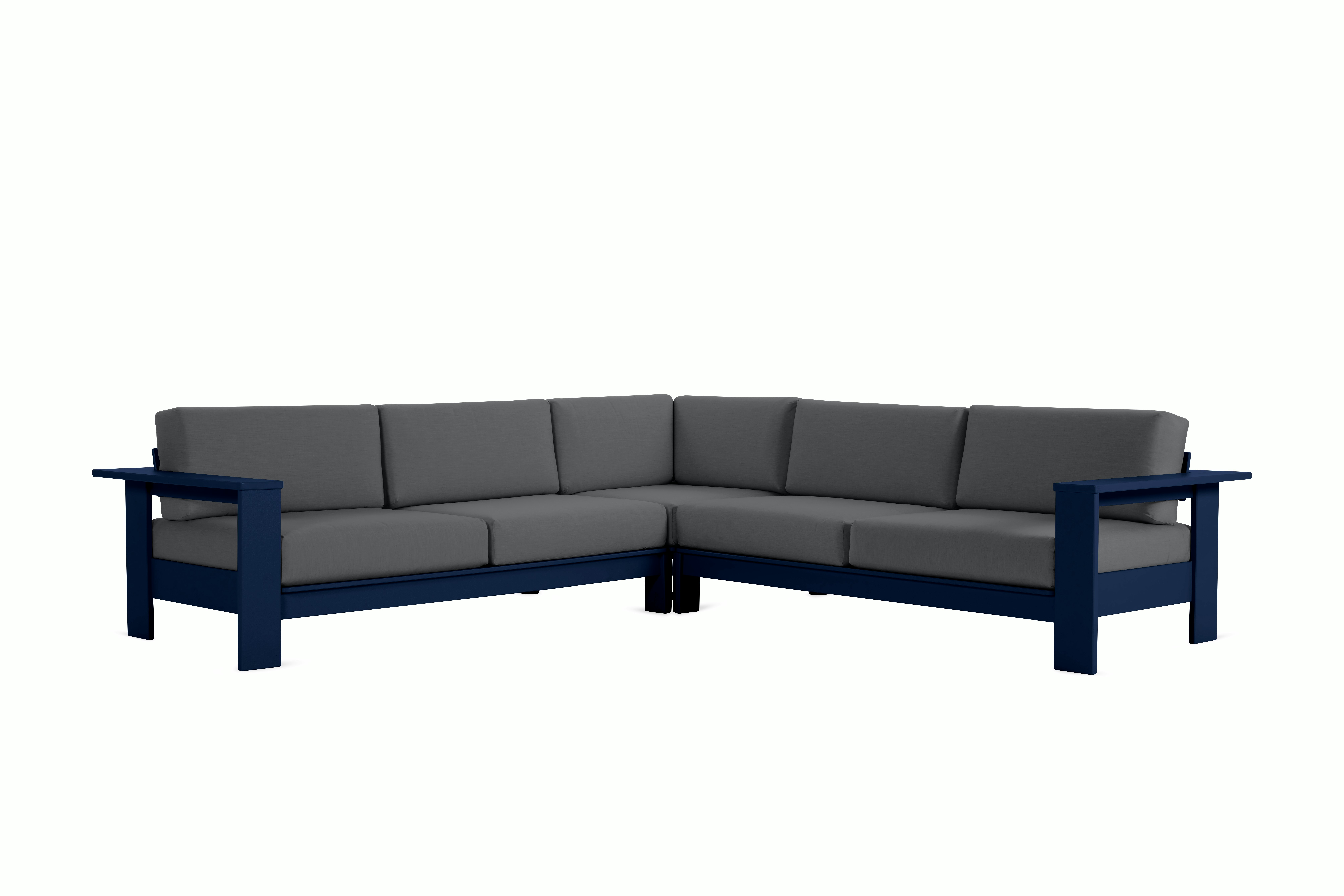 Pepin Corner Sectional - navy-blue,   charcoal
