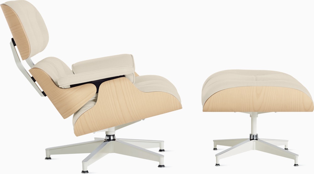 Eames Lounge and Ottoman in Prone and Stow leathers