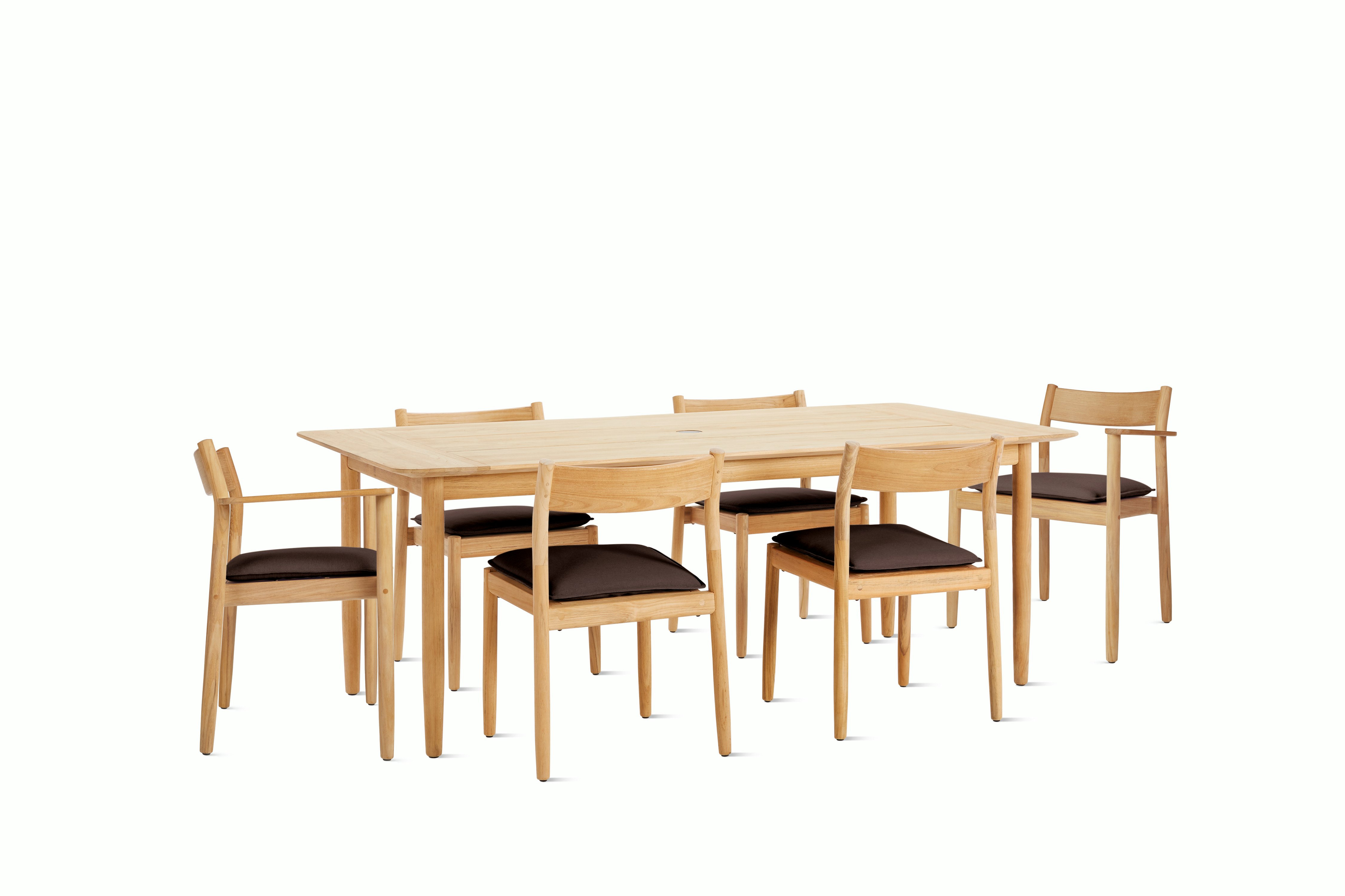 Terassi Dining Set, 2 Armchairs & 4 Side Chairs