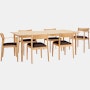 Terassi Dining Set - 2 Armchairs & 4 Side Chairs,  Heritage Sable,  FSC Certified, FSC Certified