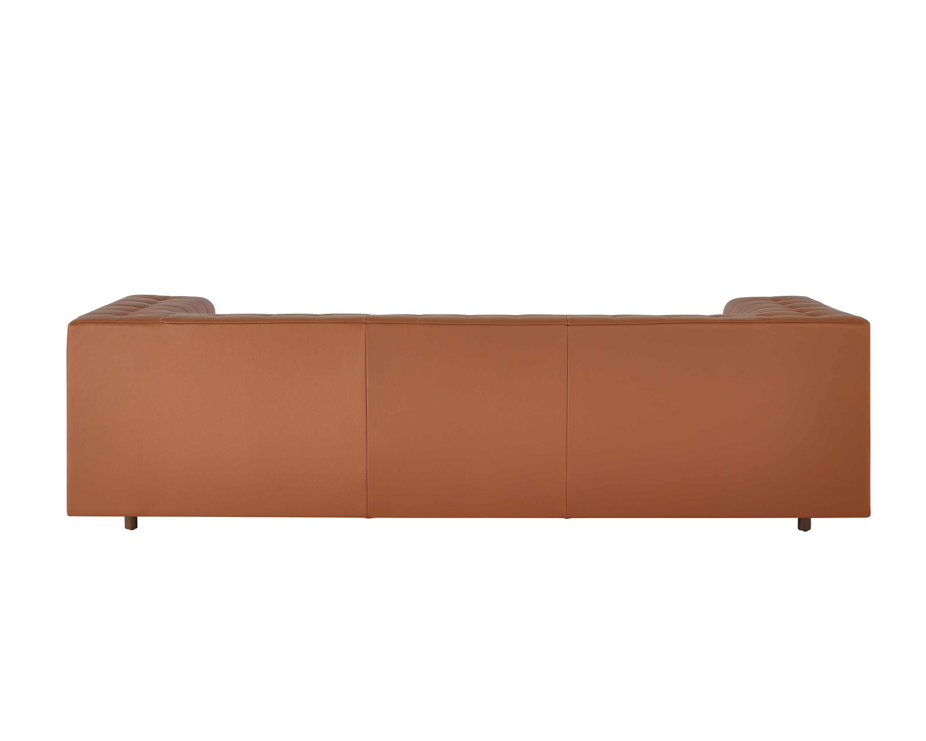 A Rapport three-seat sofa upholstered in leather.