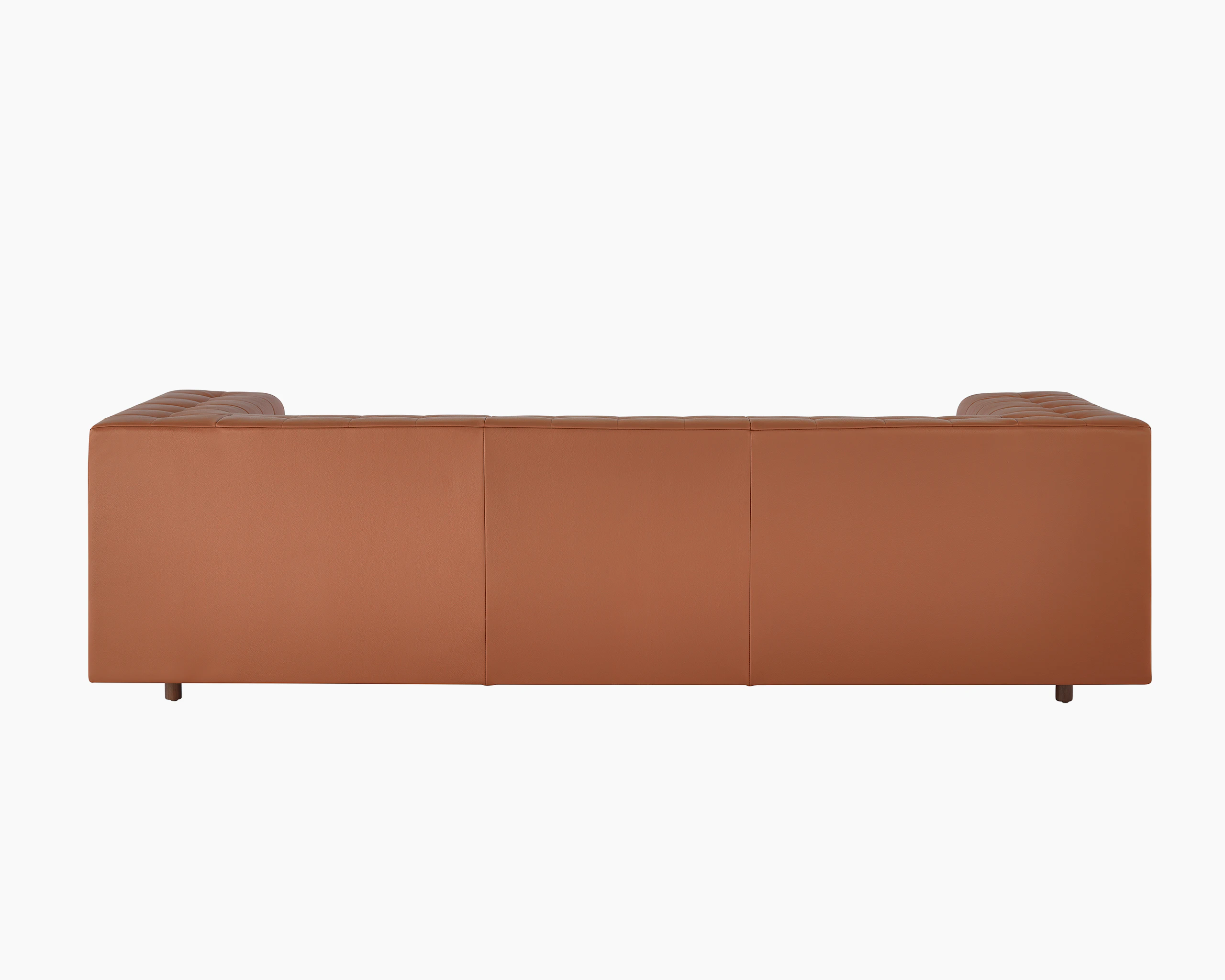 A Rapport three-seat sofa upholstered in leather.