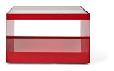 D Urso Occasional Tables - medium,  crimson,  wired glass D Urso Occasional Tables - medium,  crimson,  wired glass