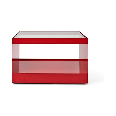 D Urso Occasional Tables - medium,  crimson,  wired glass D Urso Occasional Tables - medium,  crimson,  wired glass