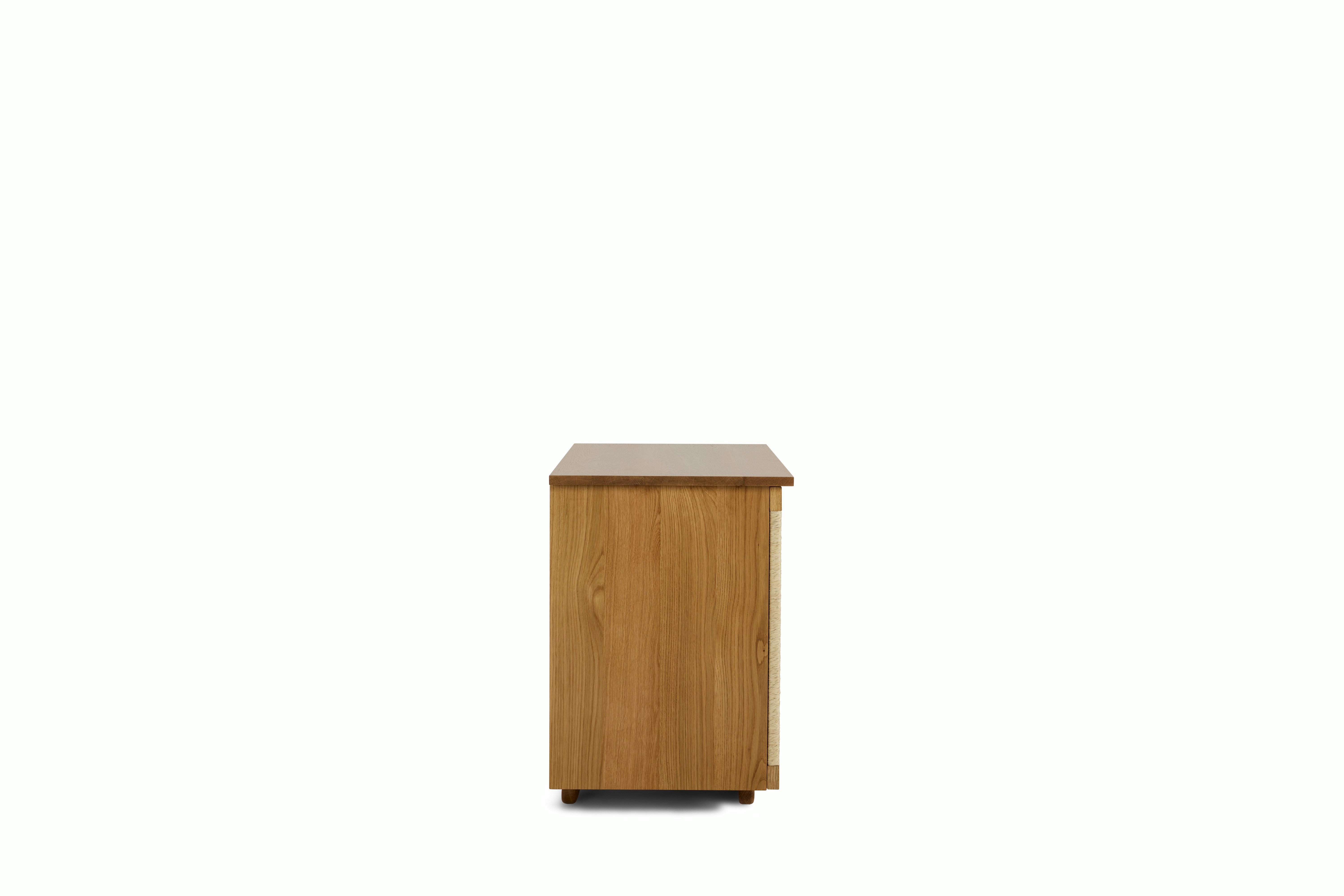 Woven Credenza - 2-door,  oak