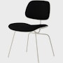 White, White, and Black Hopsak - Eames Molded Plastic Dining Chair (EC-127)