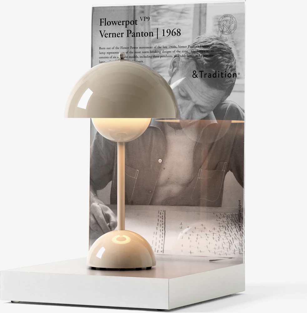 VP9 Flowerpot Portable Lamp – Design Within Reach VP9 Flowerpot Portable Lamp – Design Within Reach