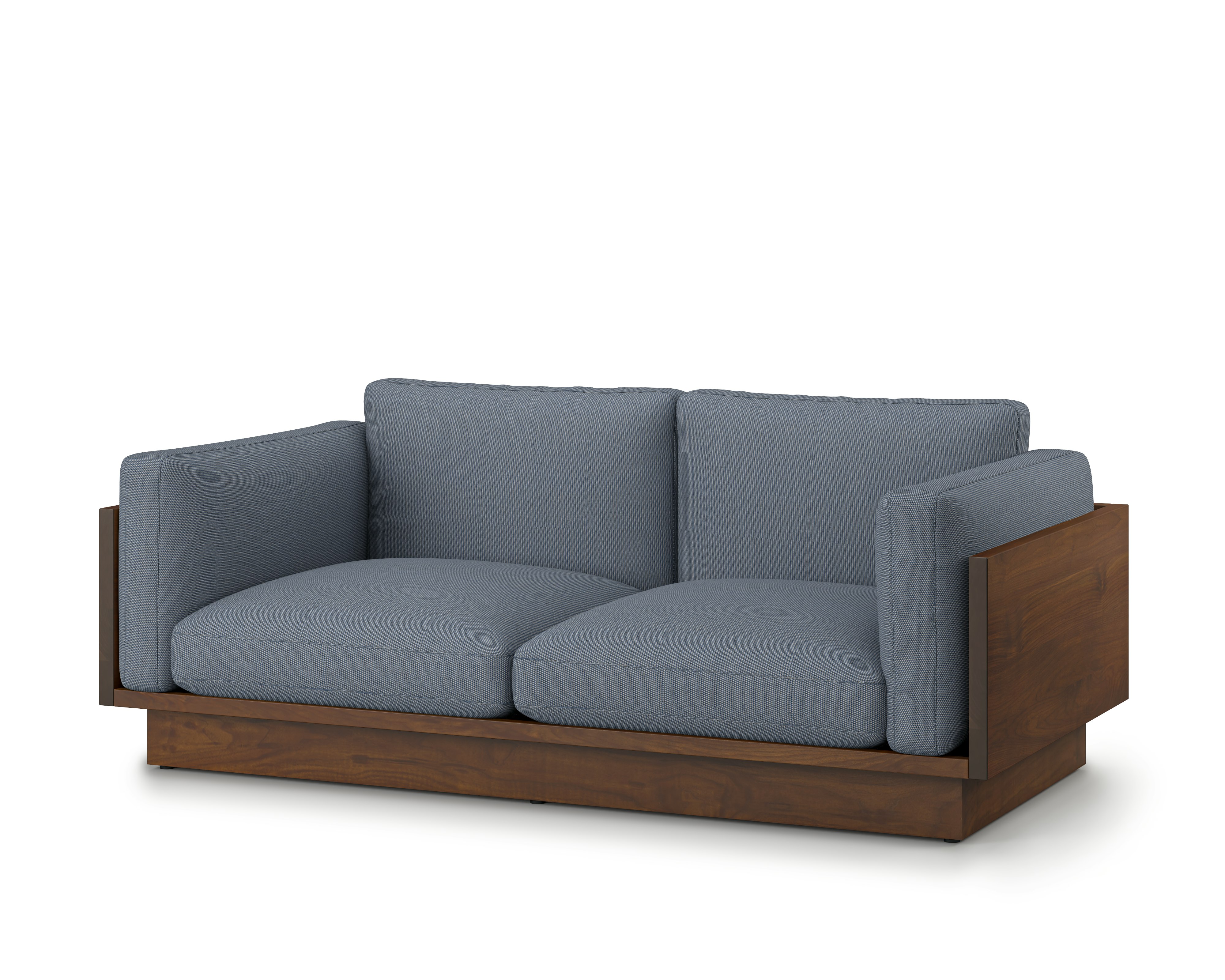 Pawson Drift Sofa - 80 In, Isa, Oceanic, Tudor Walnut