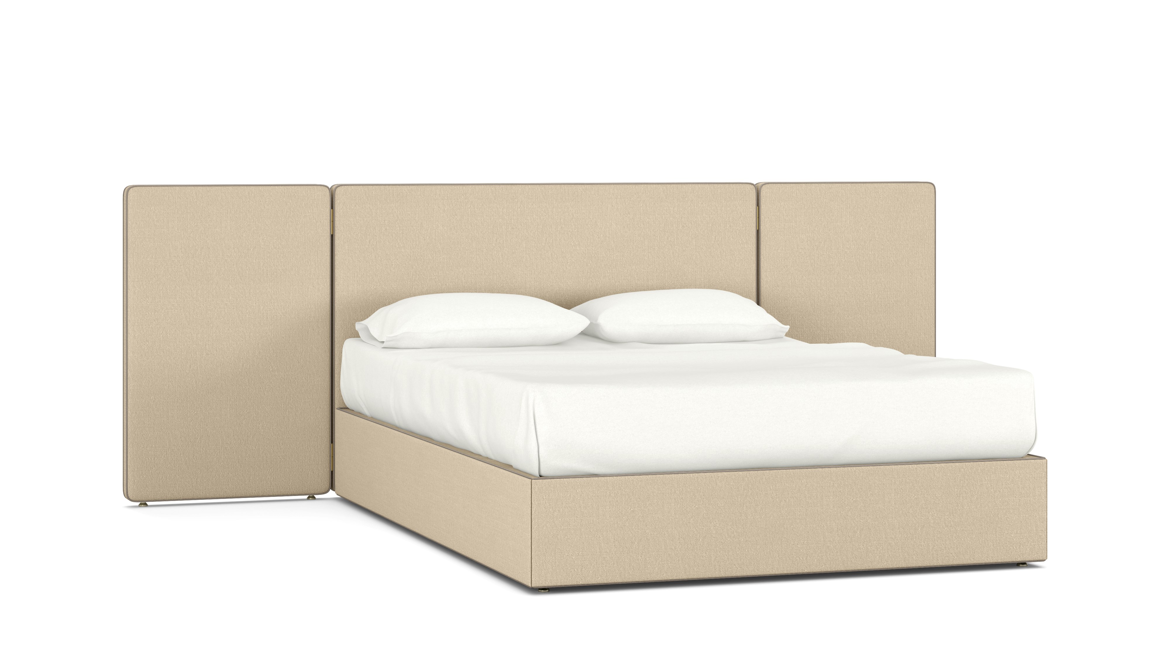 A Hule Bed in Straw Lute viewed from an angle