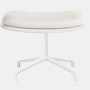 Striad Ottoman in 4-Star Base White Luce,  Blanched