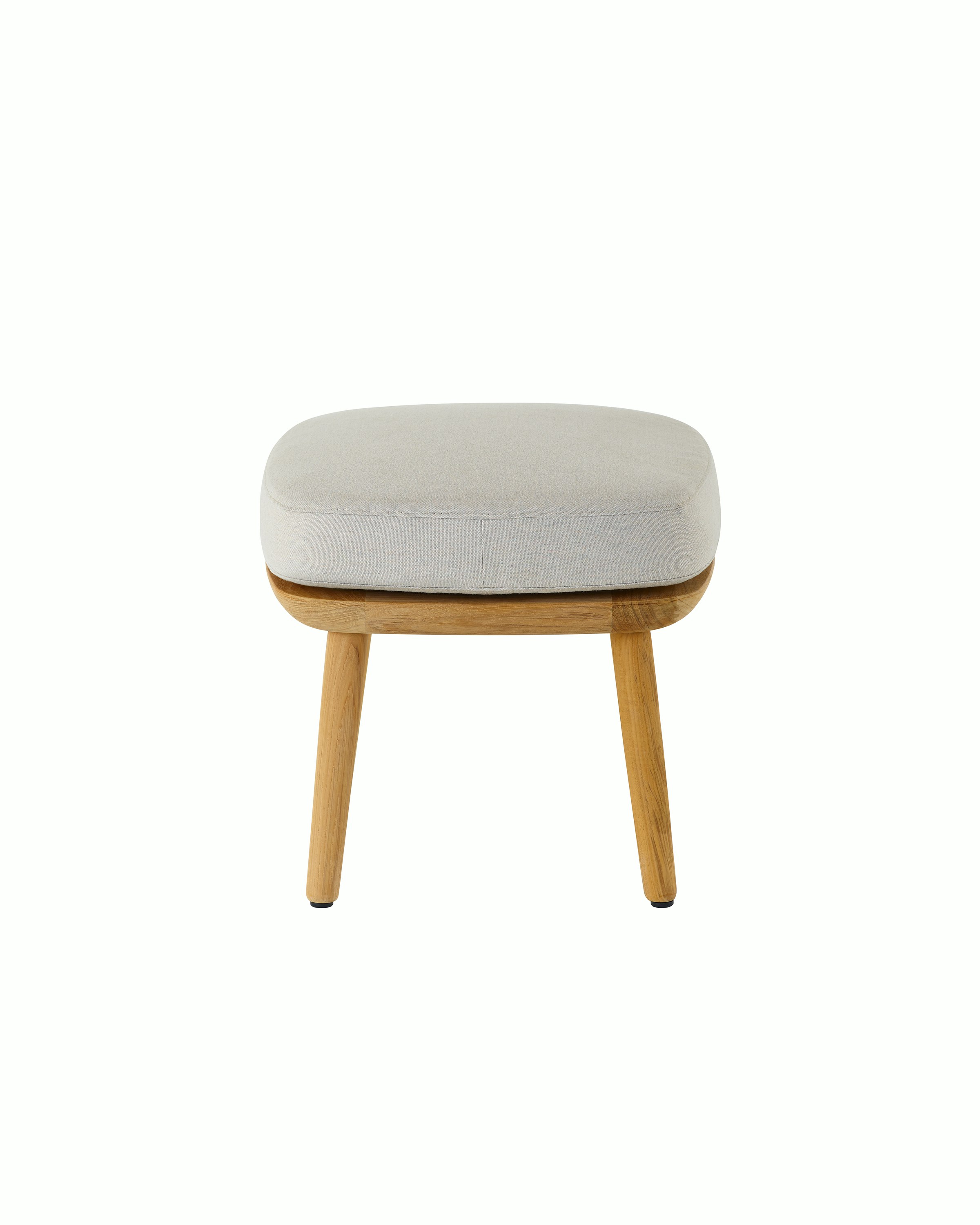 Crosshatch Outdoor Ottoman by itself.