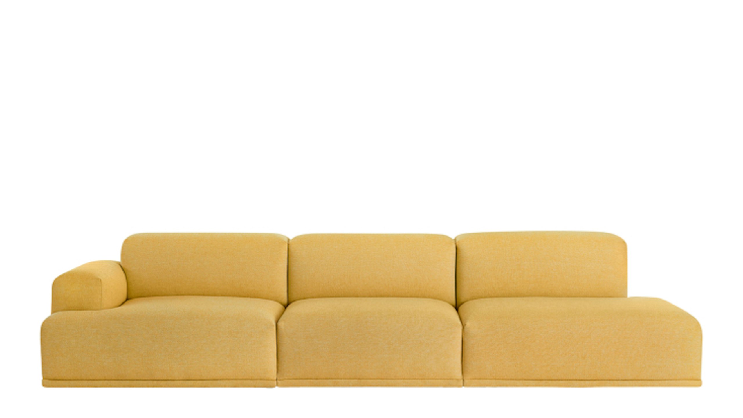 Yellow Connect Modular Sofa by Muuto.