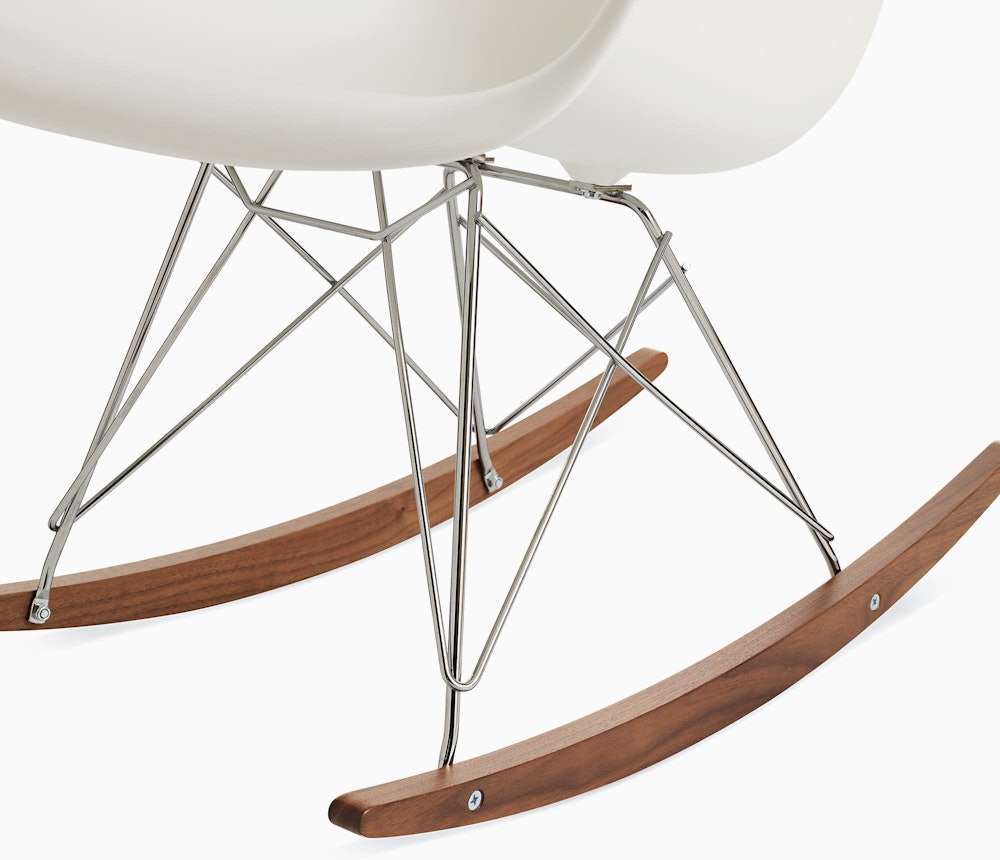 Eames Molded Plastic Armchair, Rocker Base