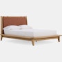 Noviembre Bed - oak,  cognac