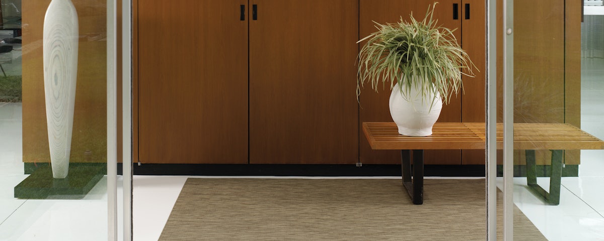 Bamboo Rug in a home entryway setting