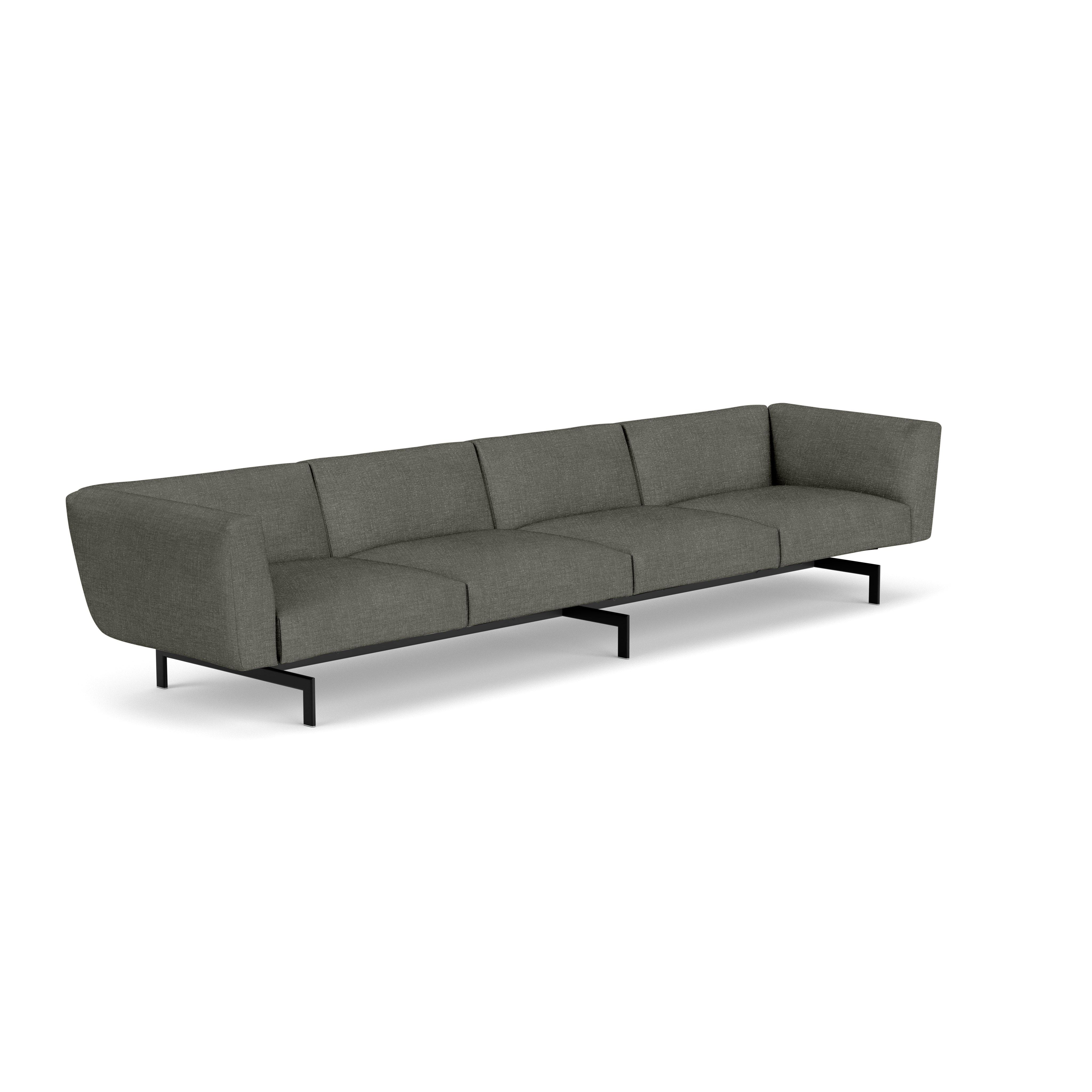 Avio Sofa - Four Seater,  Topos,  Cliff,  Black