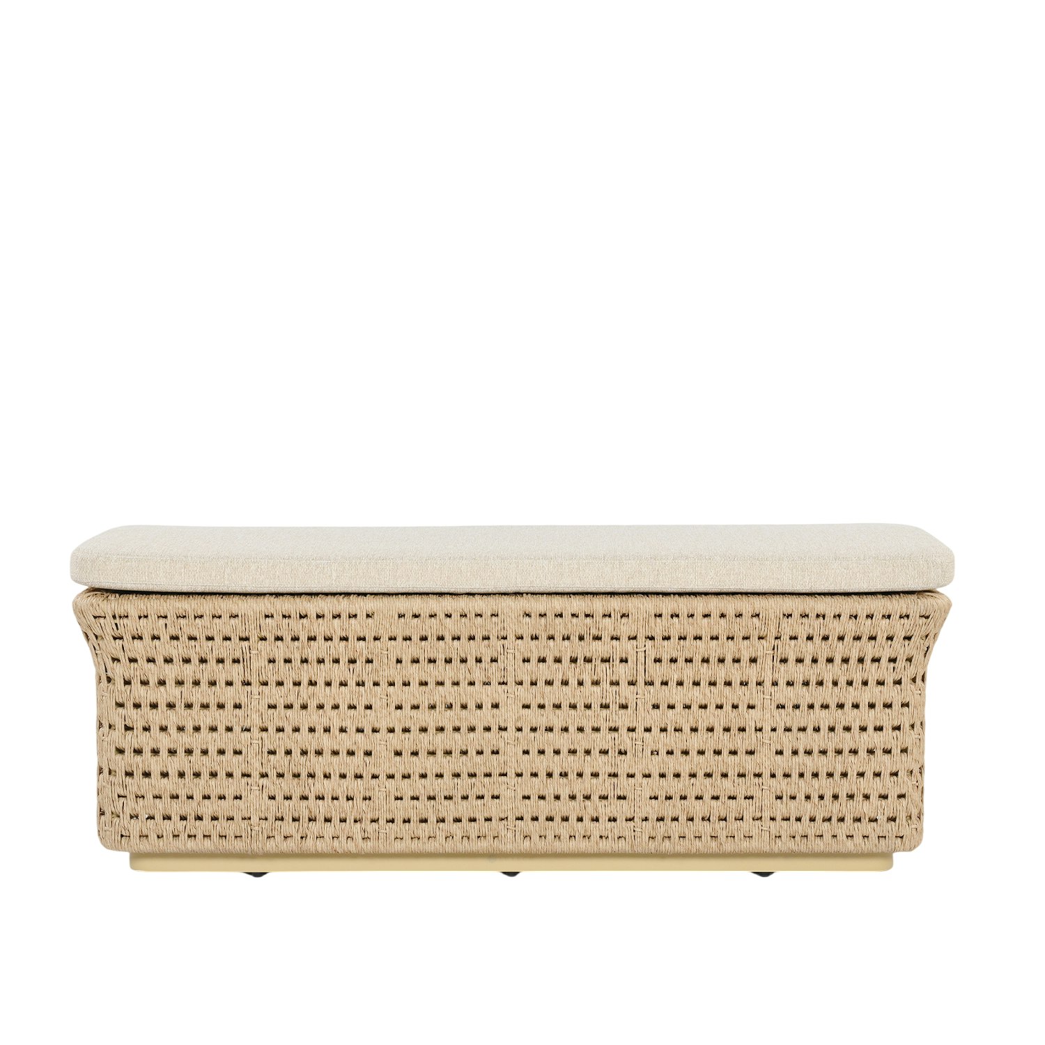 Oasis Outdoor Bench - All Weather Twisted Resin Cord