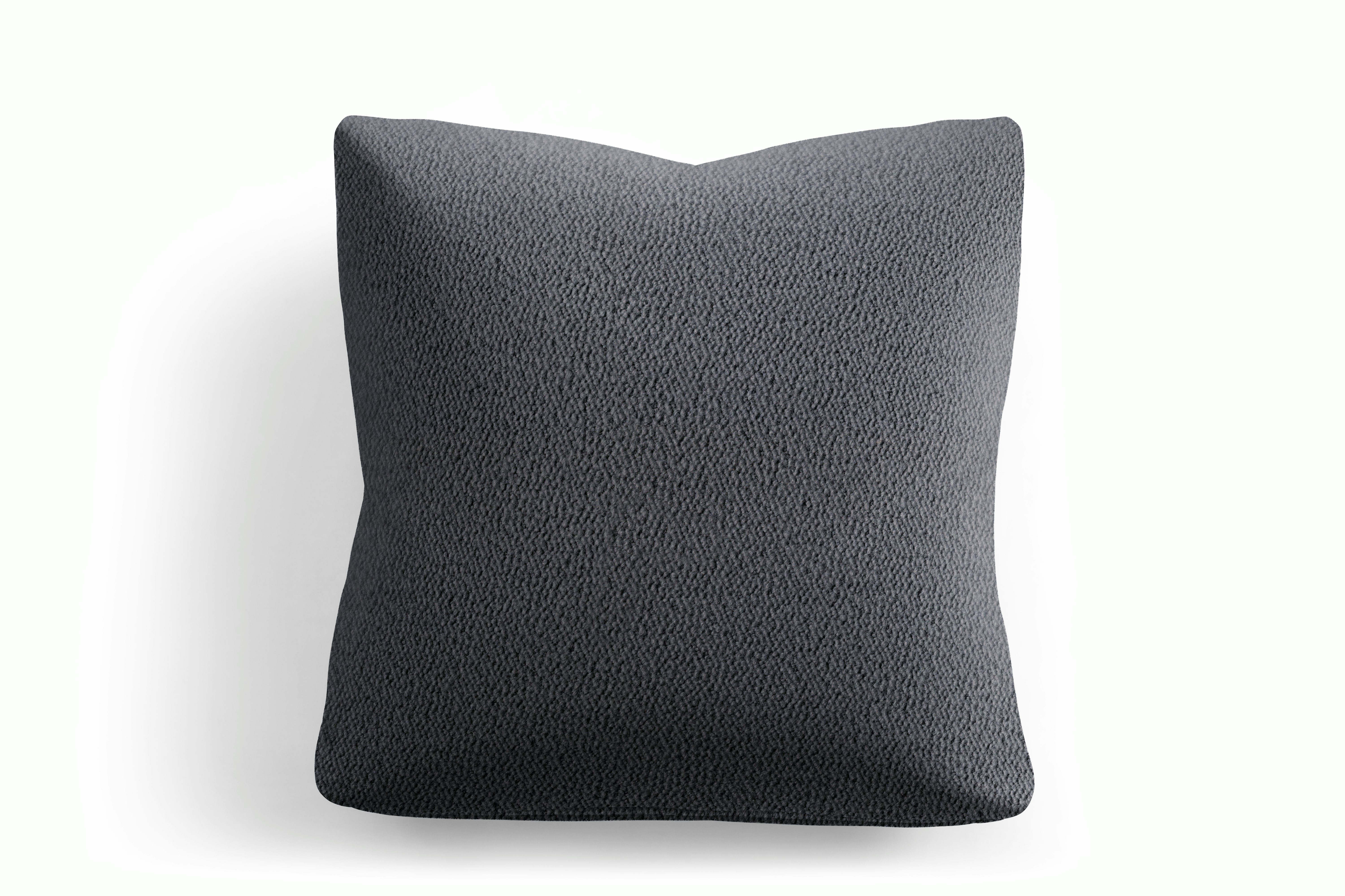 A Irvin Throw Pillow in Grey Viewed from the front.