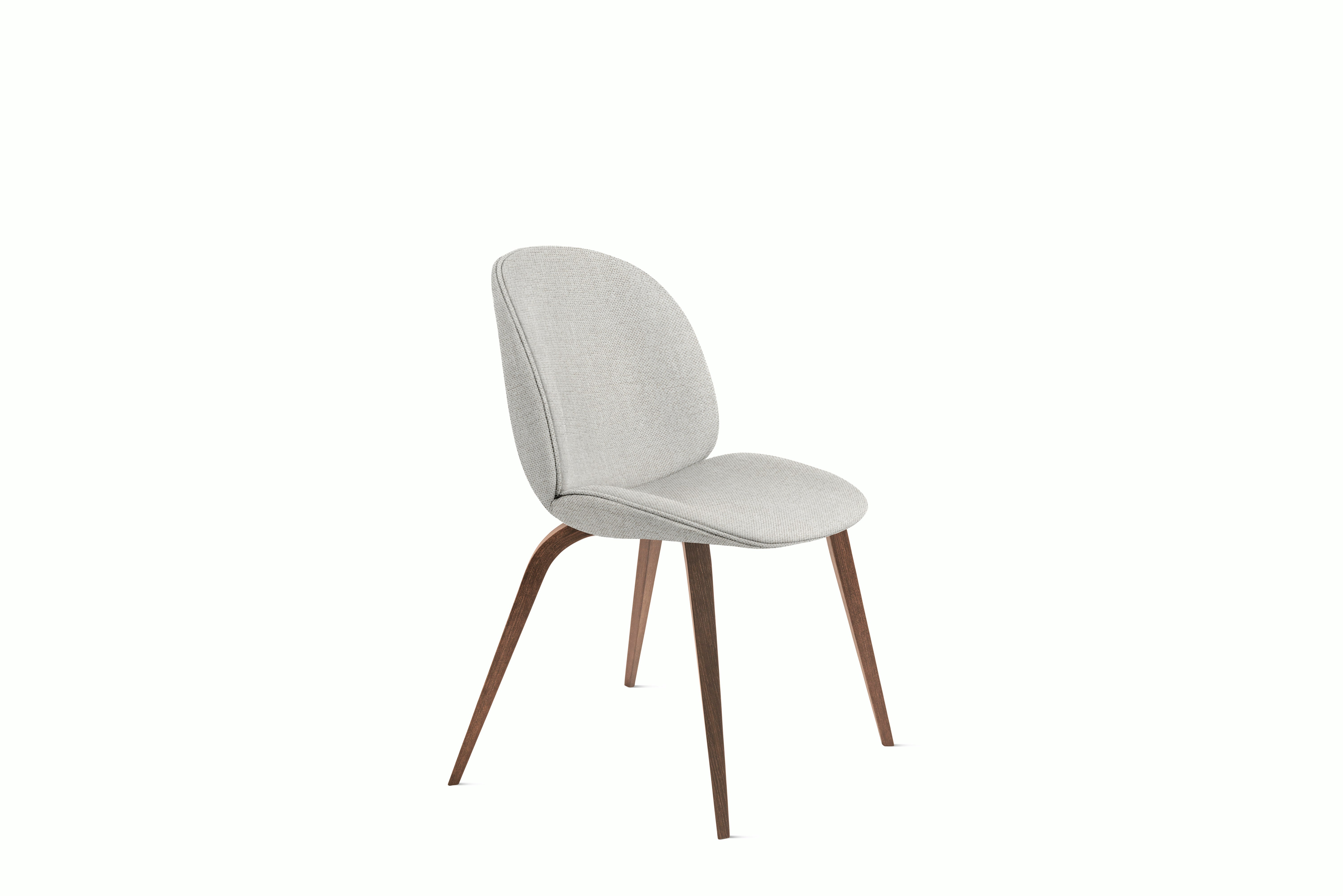 Beetle Side Chair - side chair,  safire,  neutral,  walnut