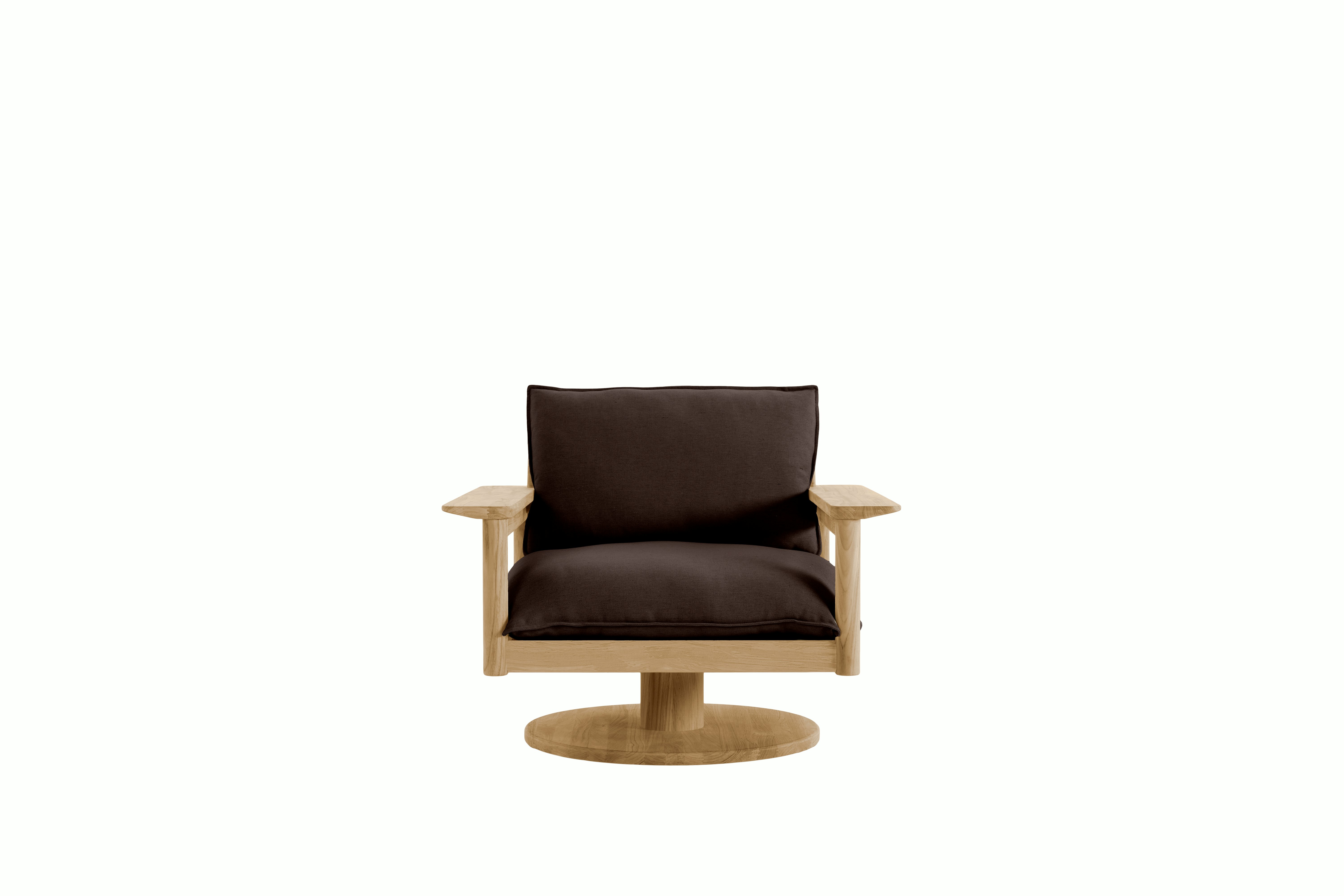 Terassi Swivel Lounge Chair - Heritage Sable