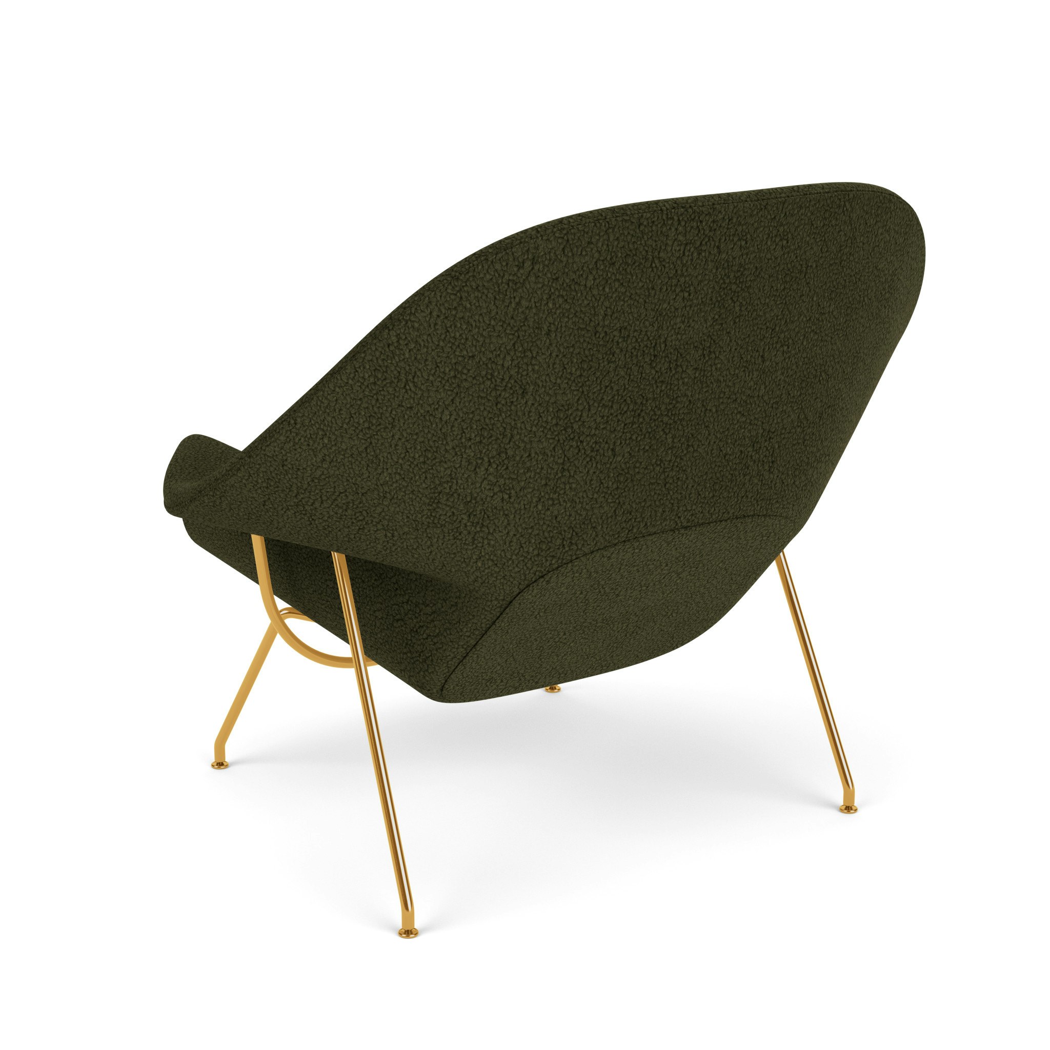 Womb Chair - Standard, Puff, Olive, Gold