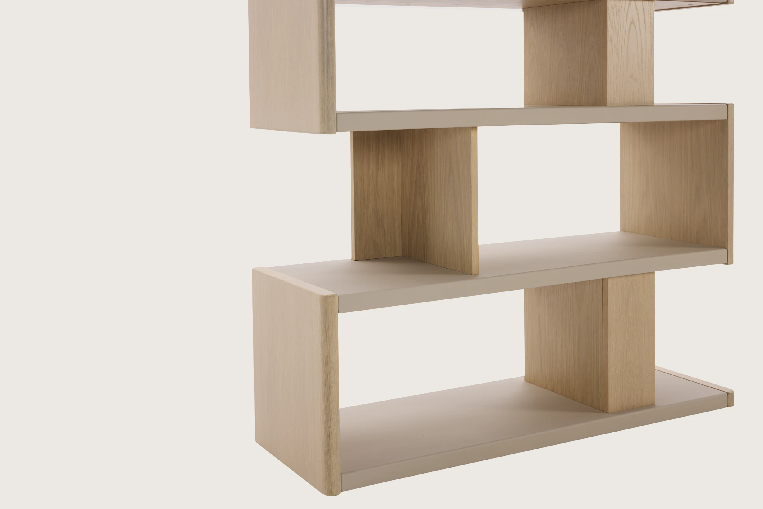 New Canaan High Bookshelf - oak, champagne