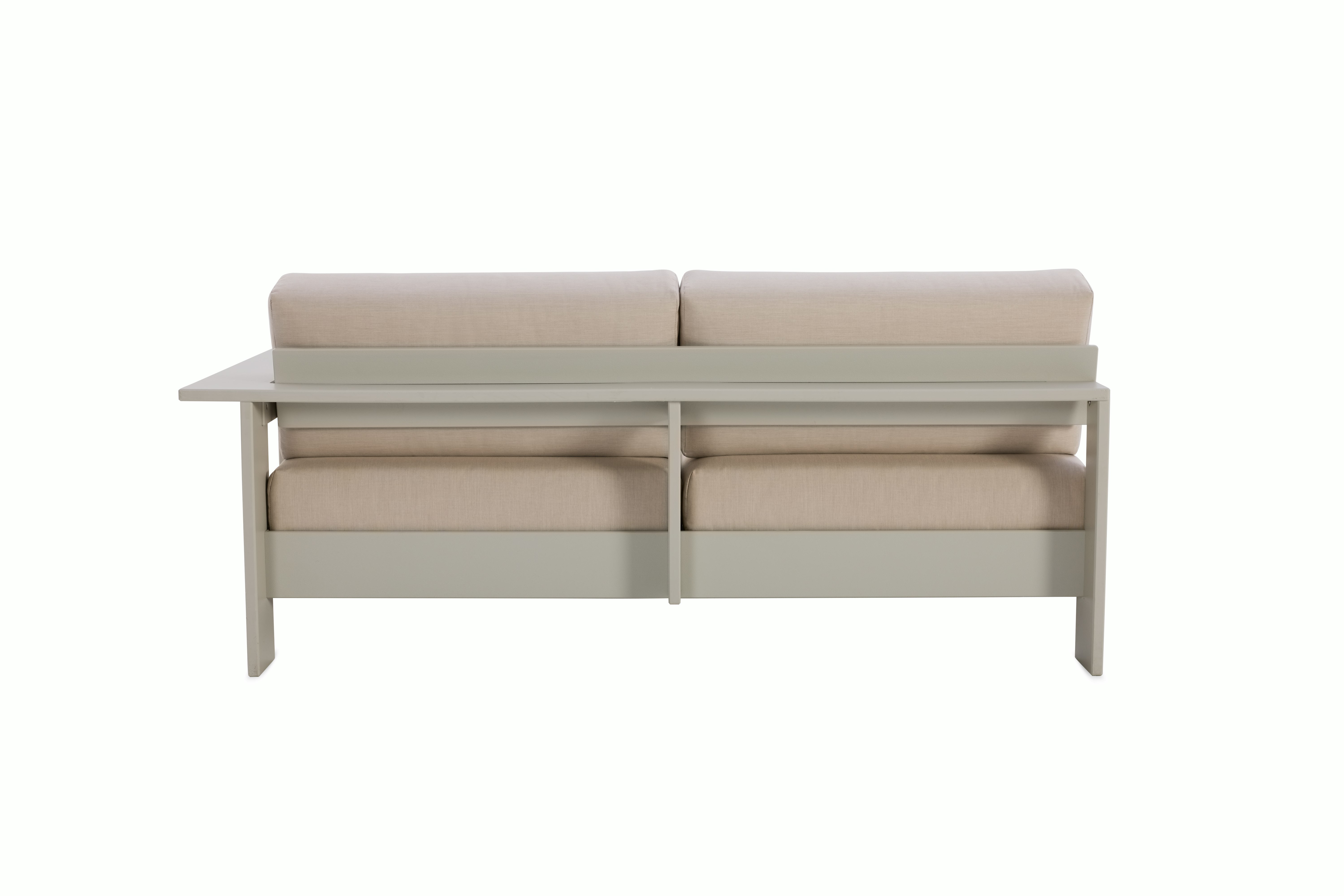 Pepin One Arm Sofa Module - right,   fog,   flax