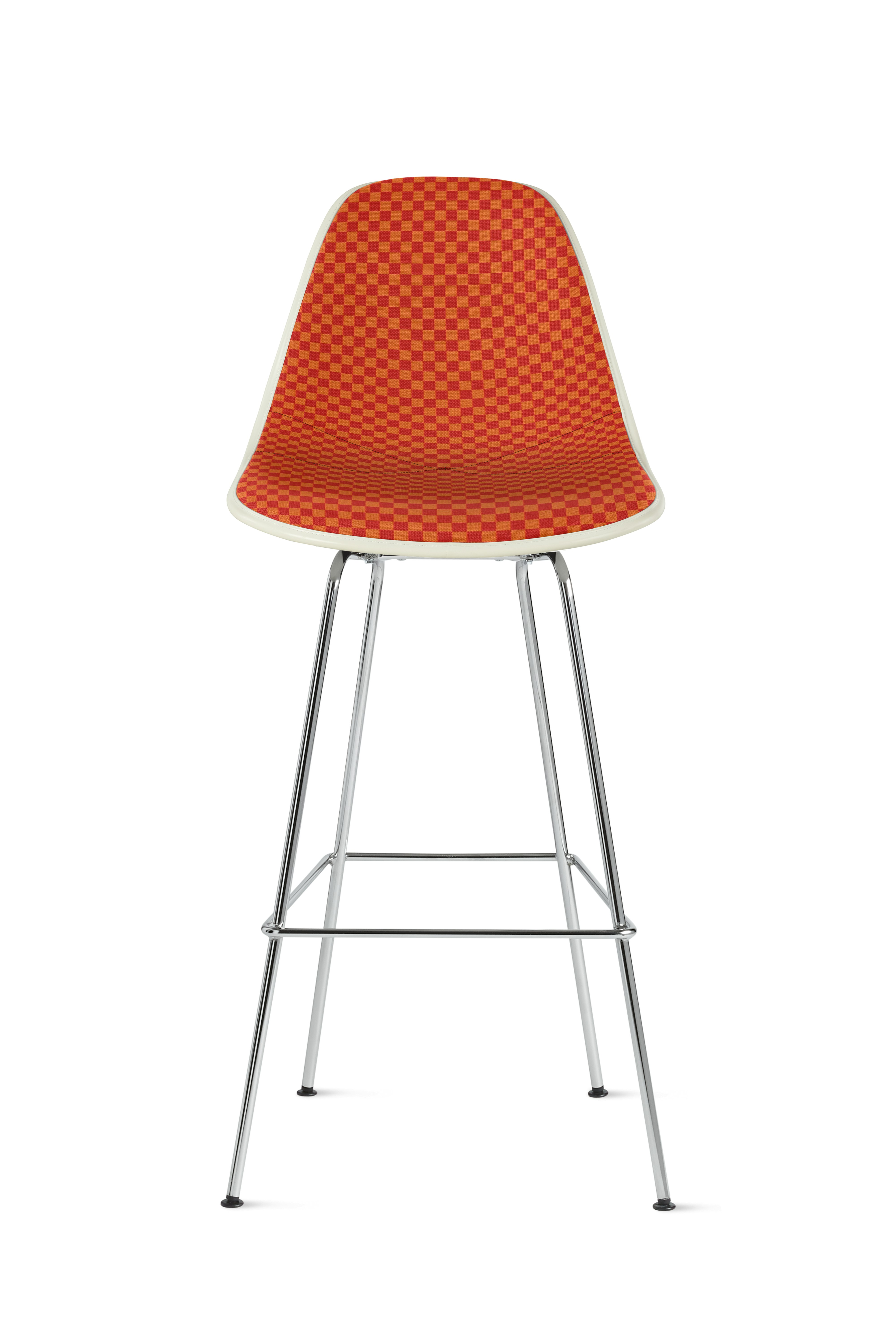 Eames Upholstered Molded Fiberglass Stool