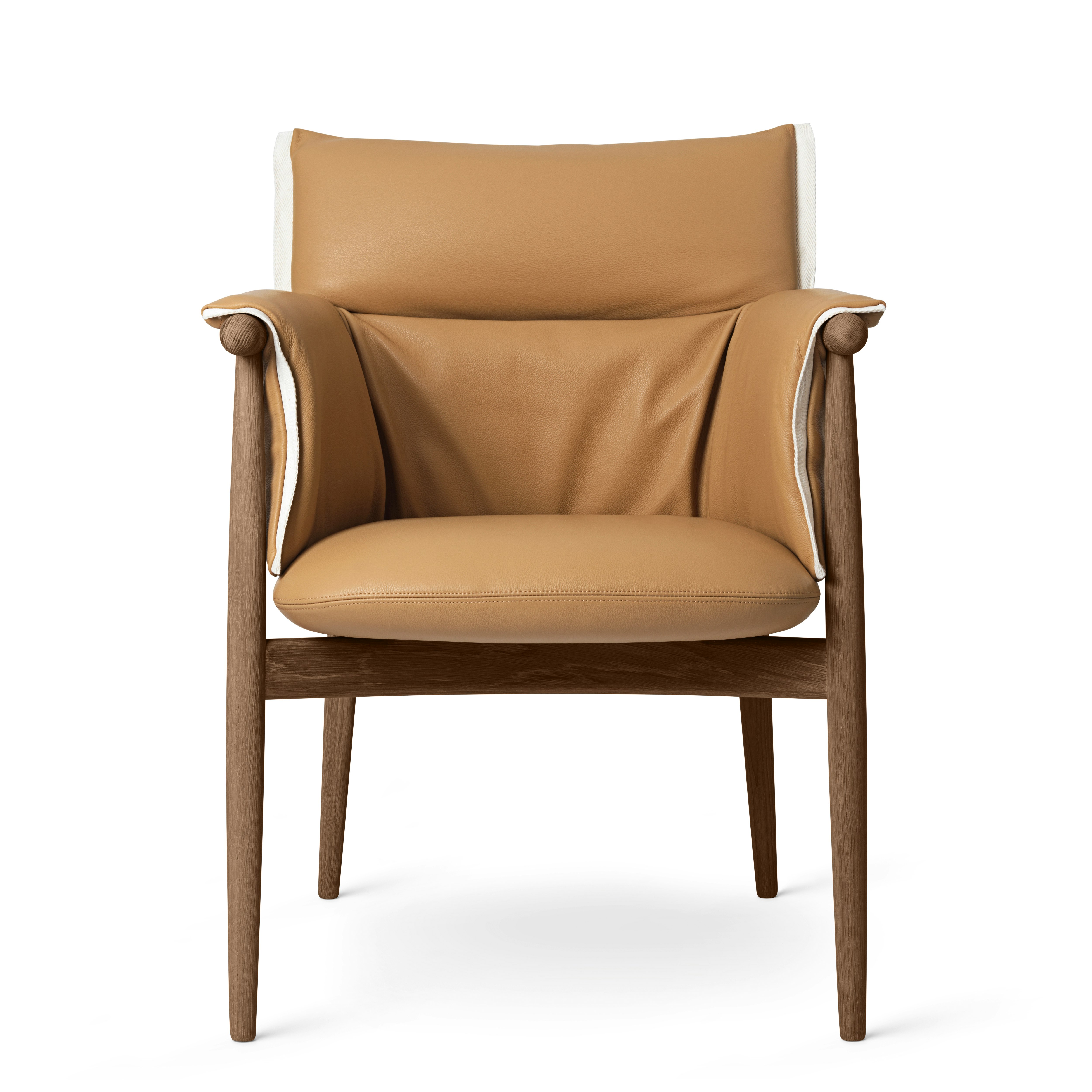 E005 Embrace Armchair - Thor 325, Oiled Walnut, Natural Edge Strip