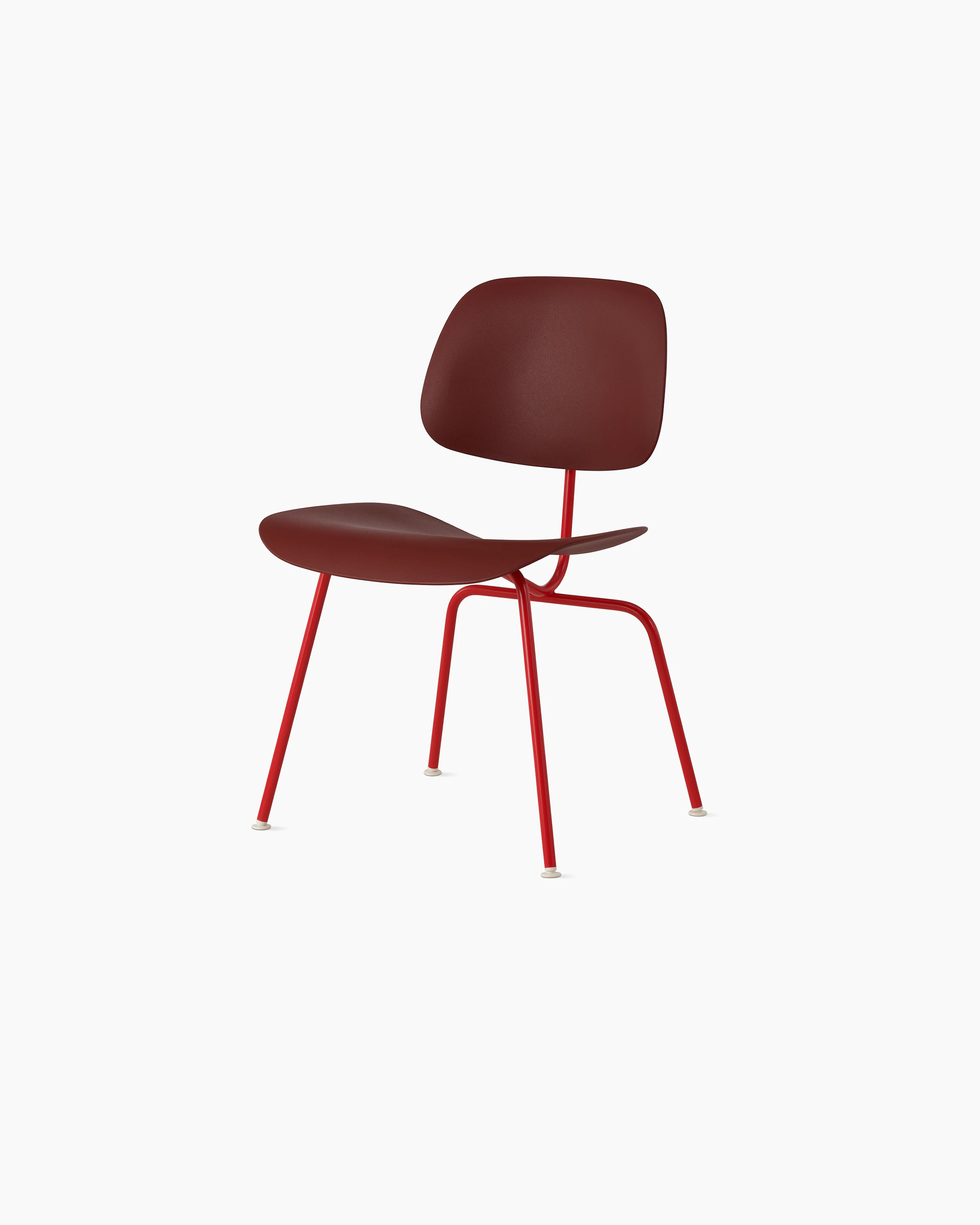 Blazer, Brick - Eames Molded Plastic Dining Chair (EC-127)