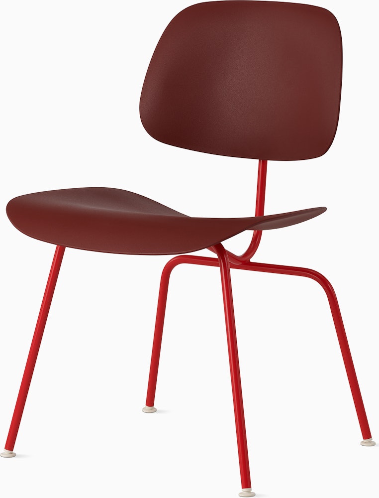 Blazer, Brick - Eames Molded Plastic Dining Chair (EC-127)