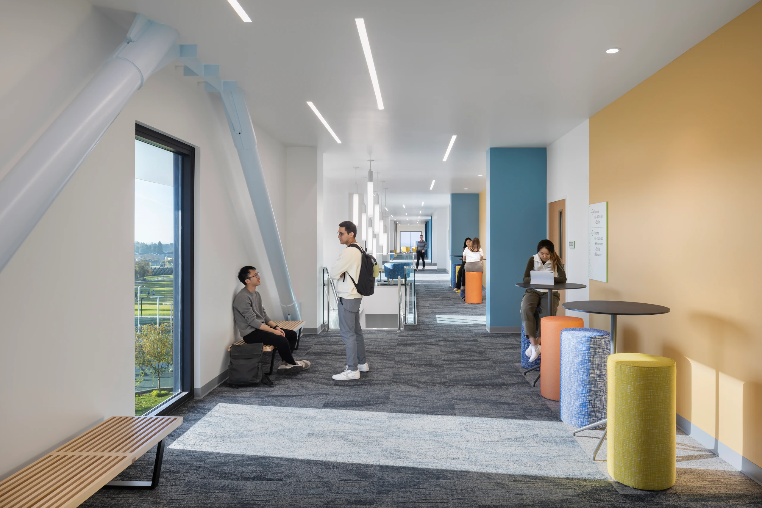 Interior of the Gen Ed Engineering building at Evergreen Valley College.