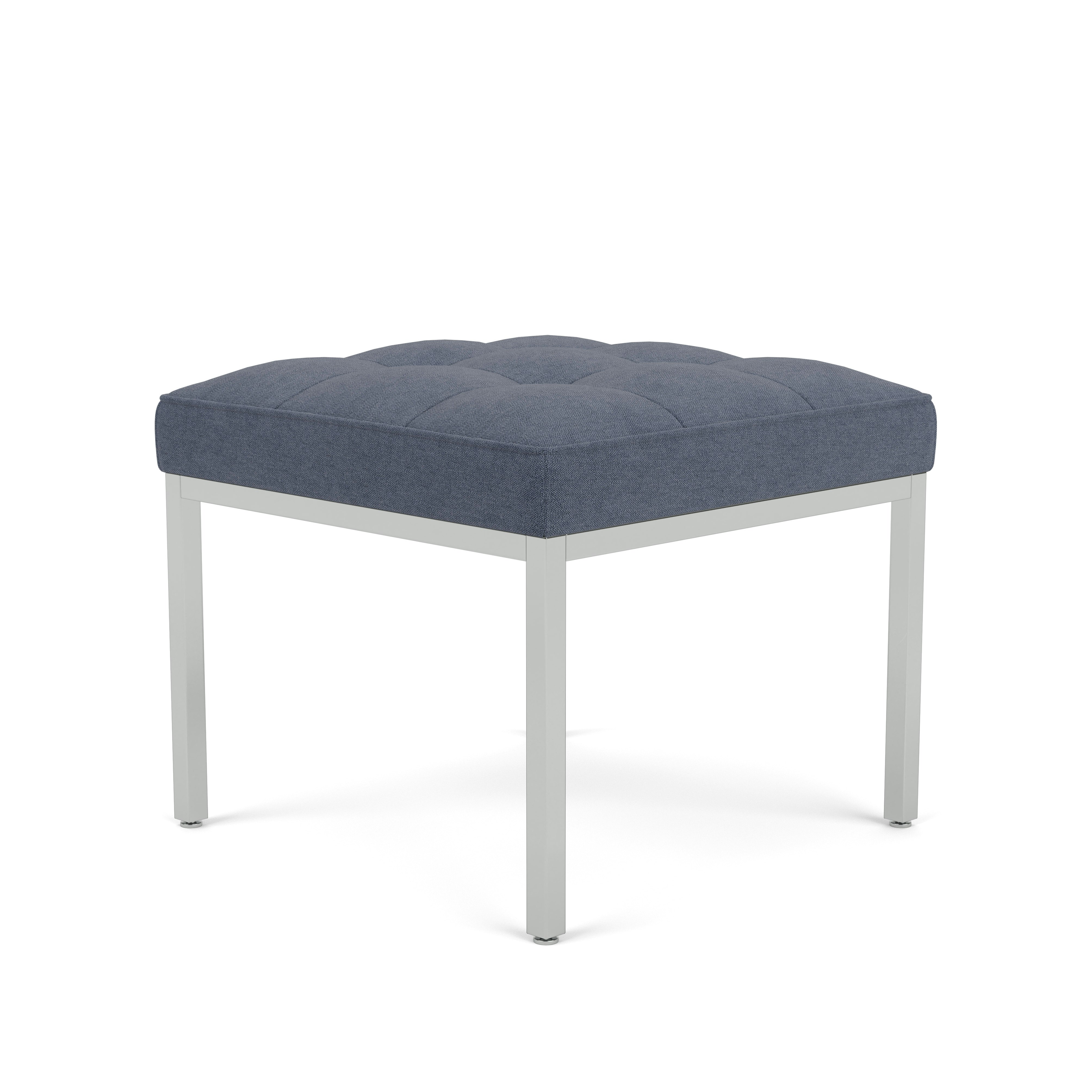 Florence Knoll Relaxed Stool - Aegean, Bay, Pol Chrome