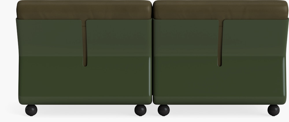 Amanta Sofa - Two Seater, Sense Leather, Forest Green, Bottle Green