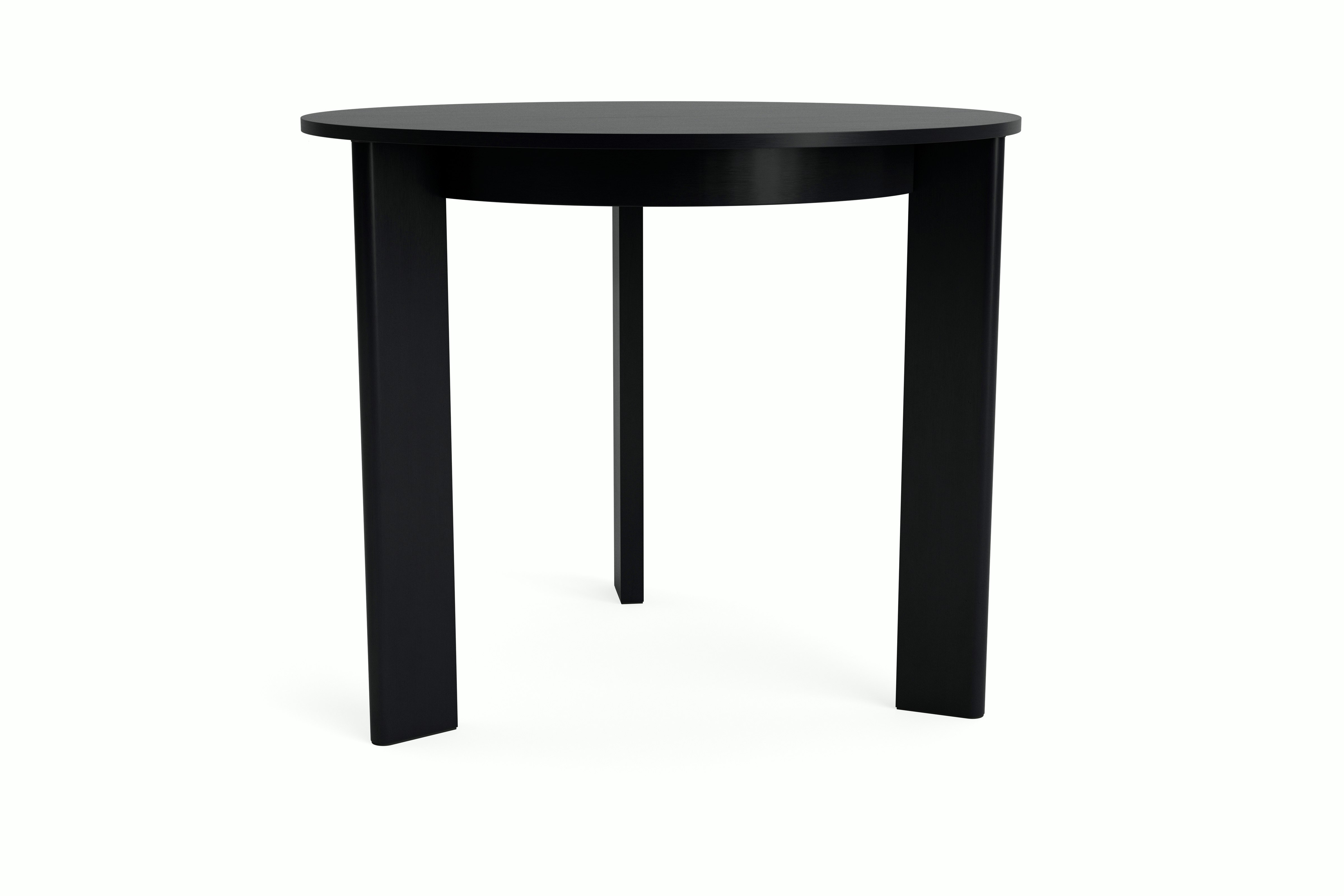 Chisel 3-leg table in black oak