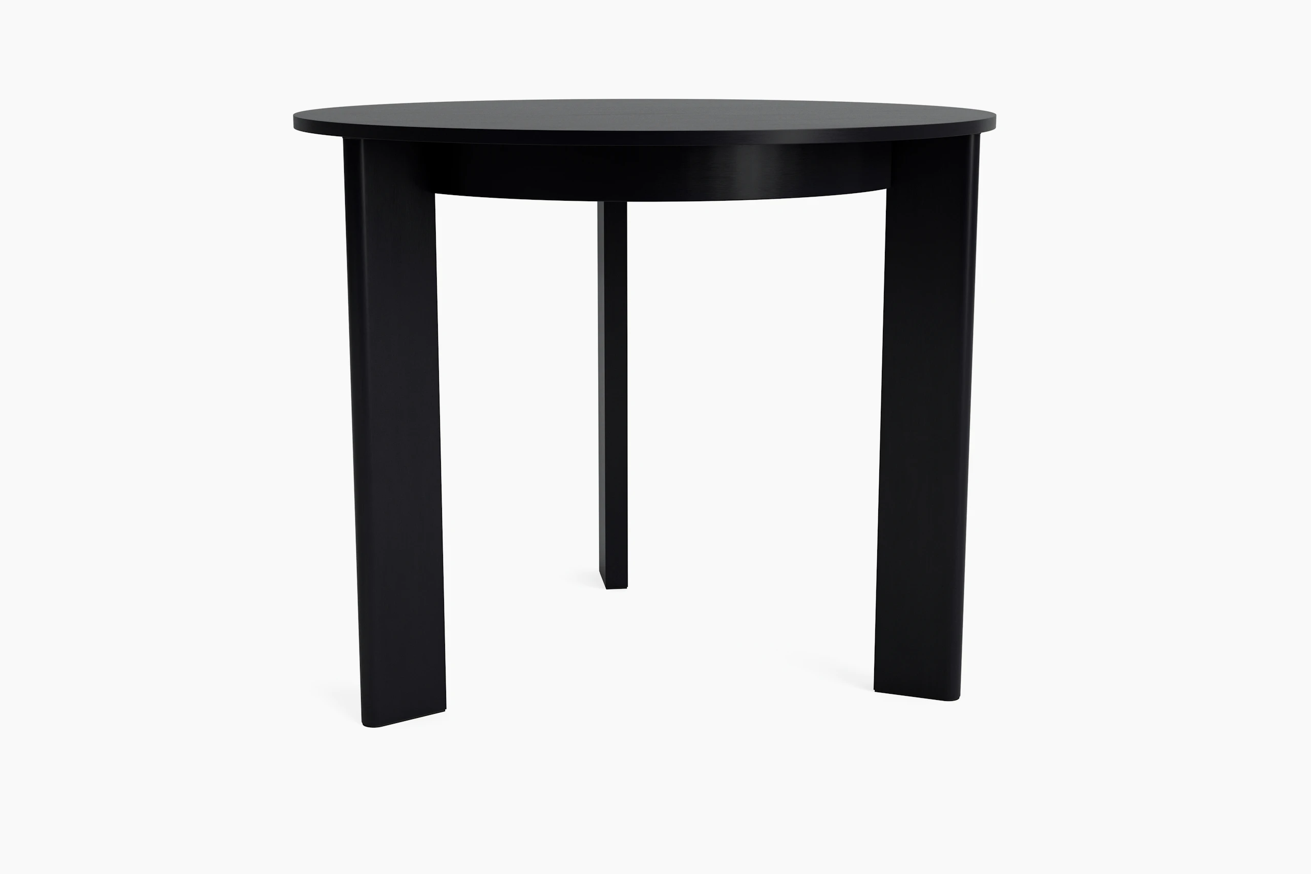 Chisel 3-leg table in black oak