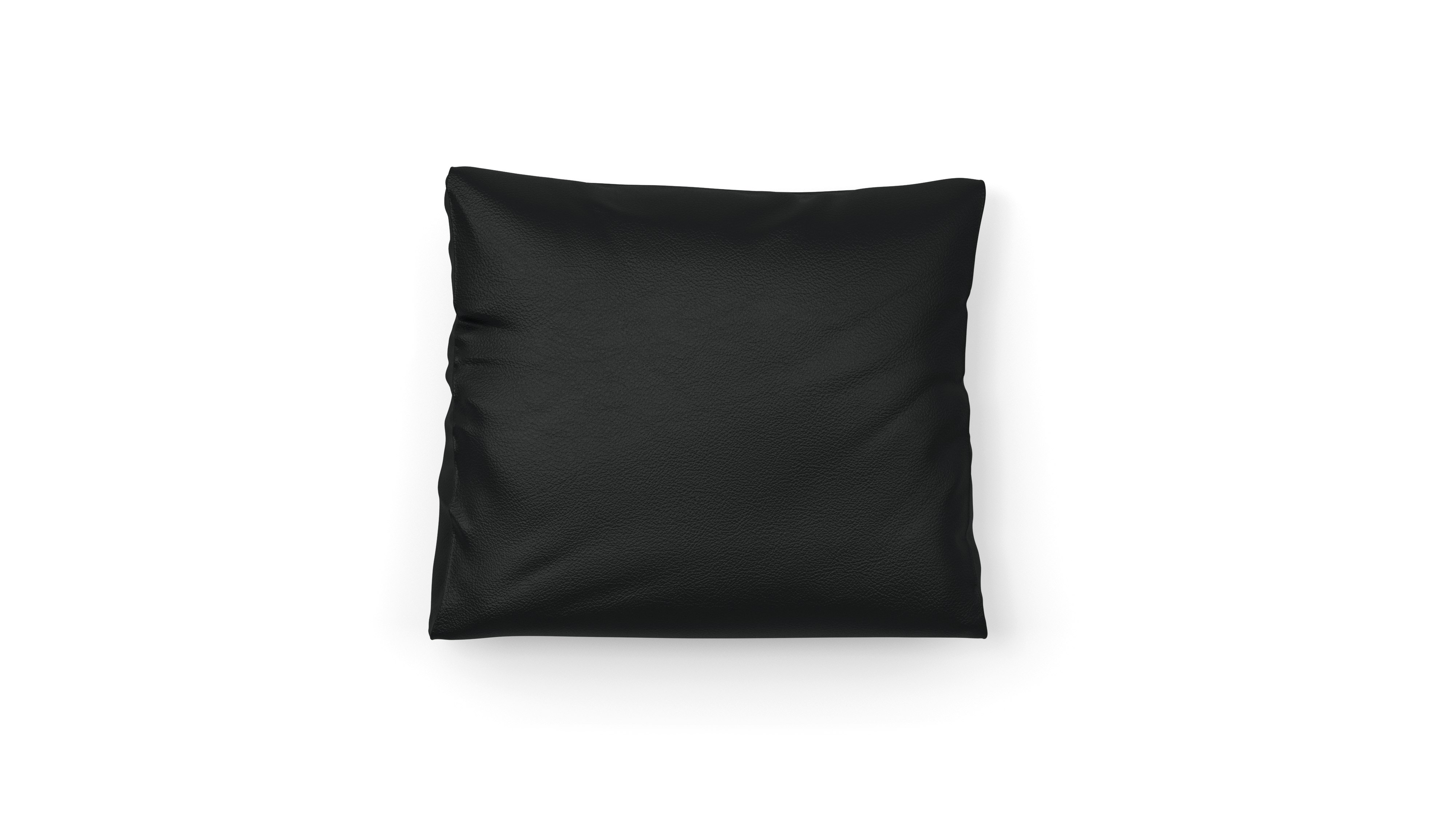 A Atlason Americano Throw Pillow in Obsidian viewed from the front.