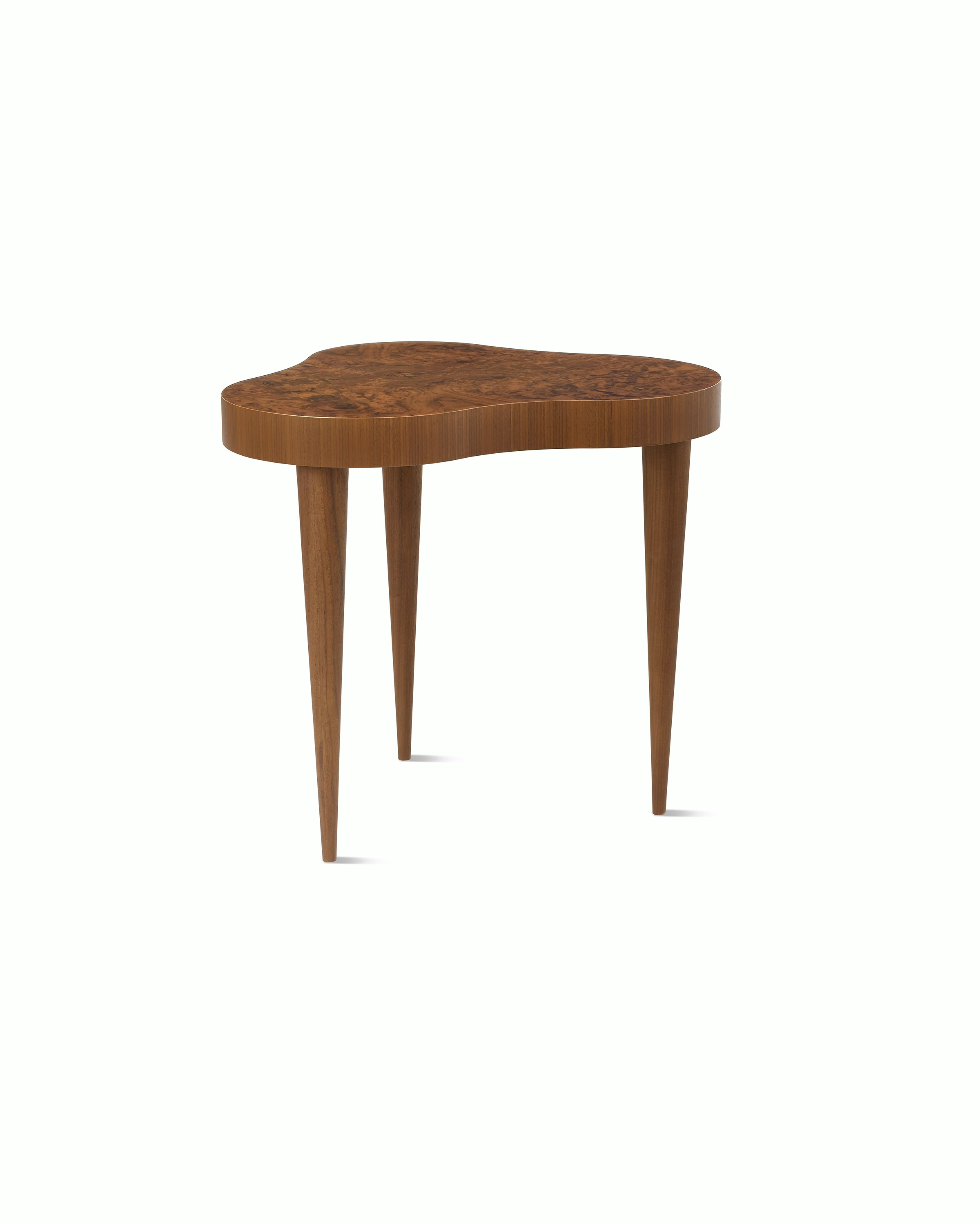 Rohde Paldao Table in Walnut burl front view