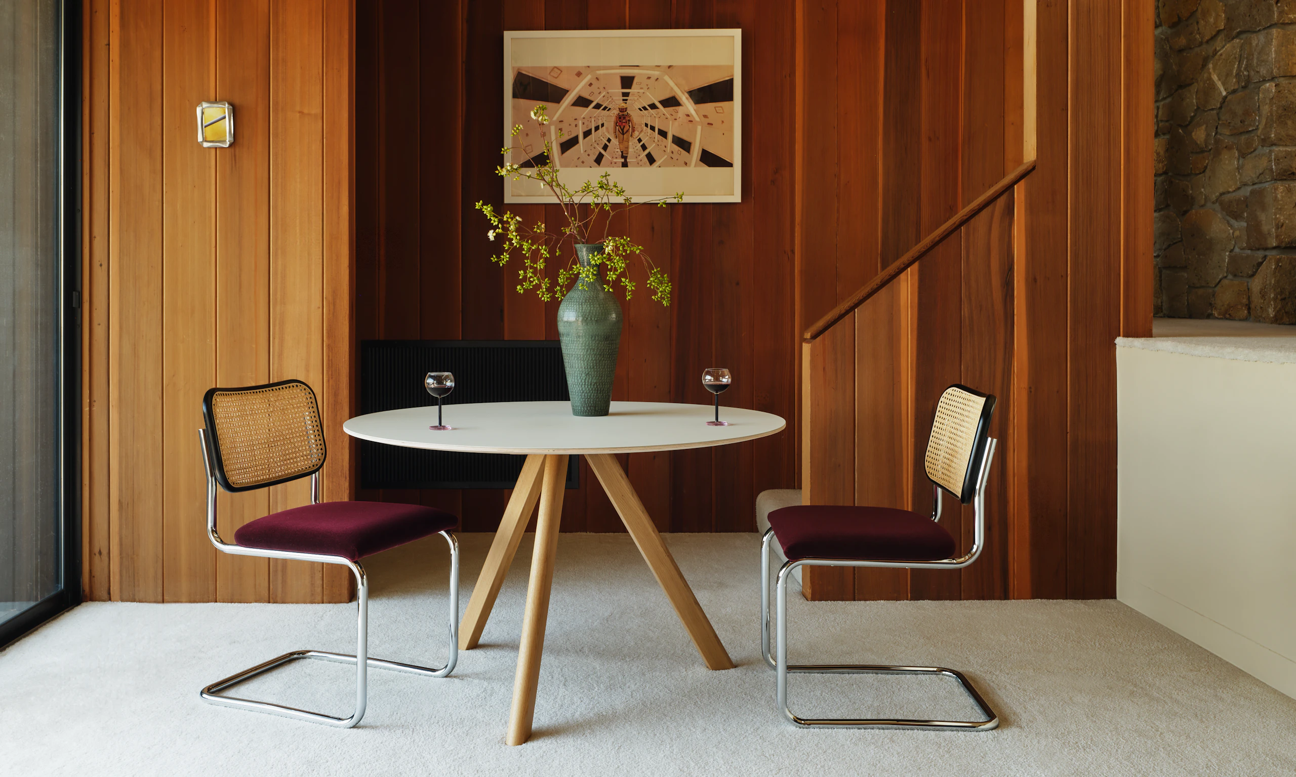 Copenhague 20 Dining Table and Cesca Chair