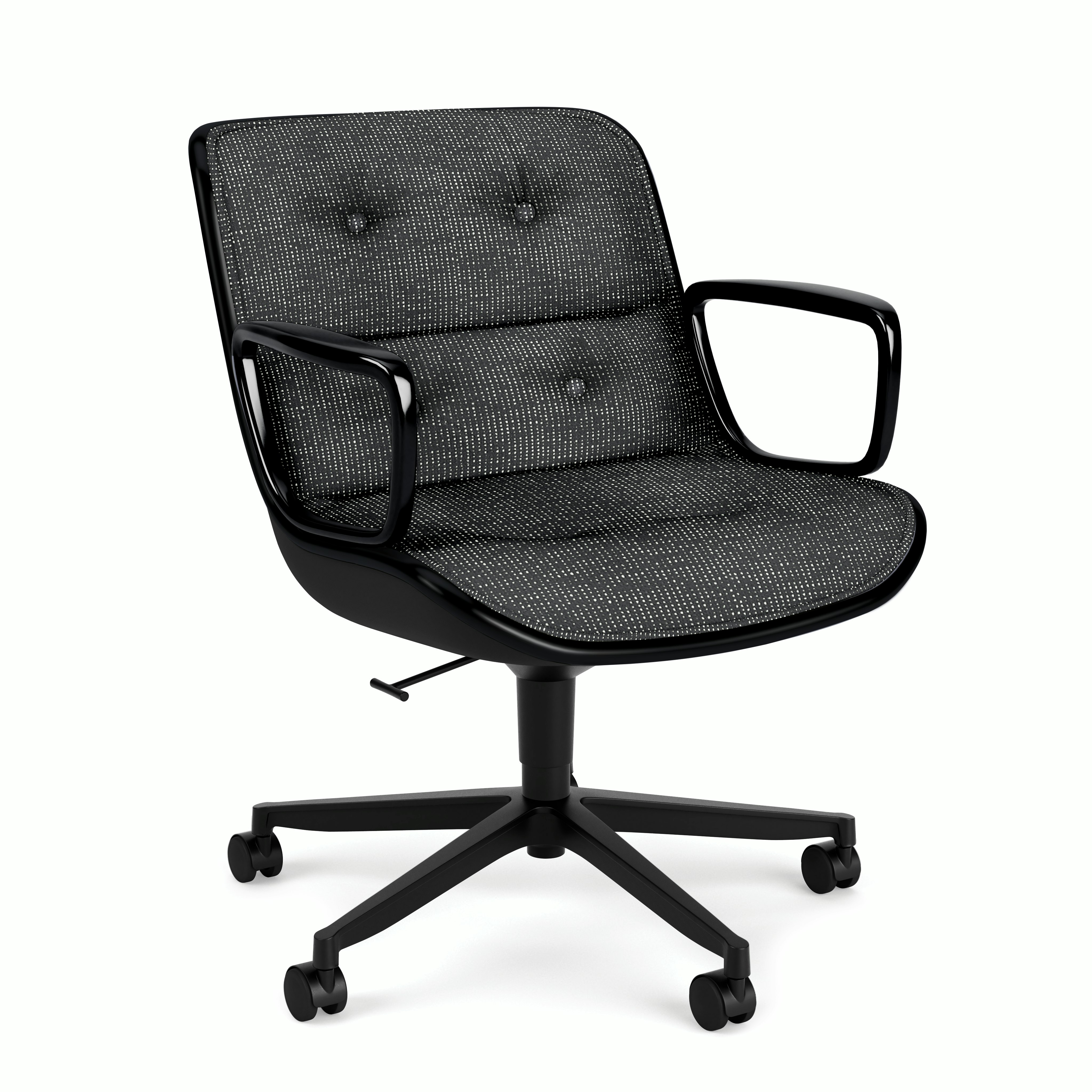 Pollock Executive Armchair - 5 Star,  Black,  Prestini,  Black and White