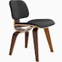 Eames Molded Plywood Dining Chair Wood Base (DCW) Eames Molded Plywood Dining Chair Wood Base (DCW), Upholstered
