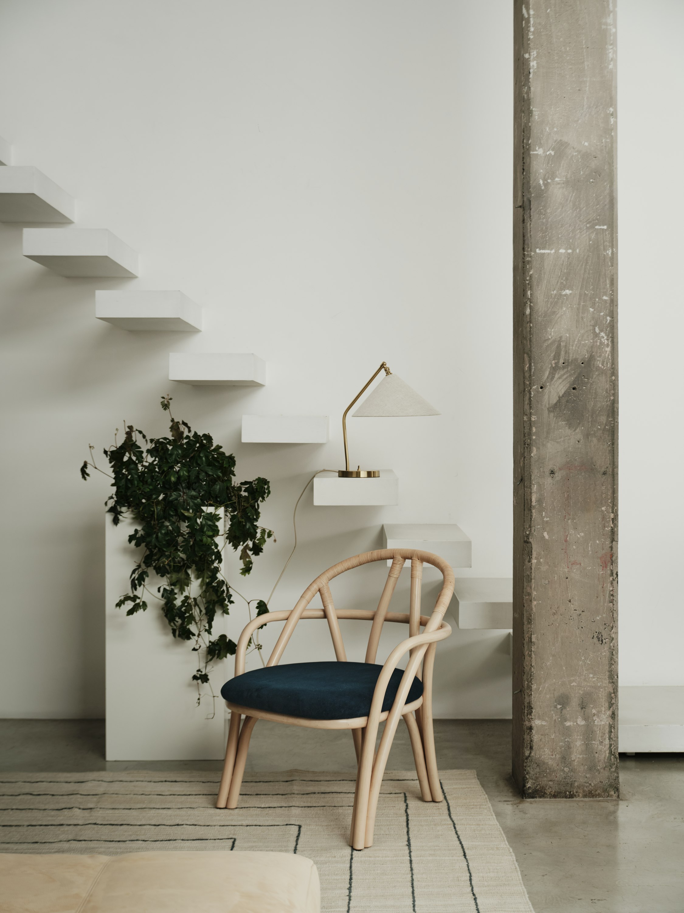 Grasshopper Canvas Shade Table Lamp