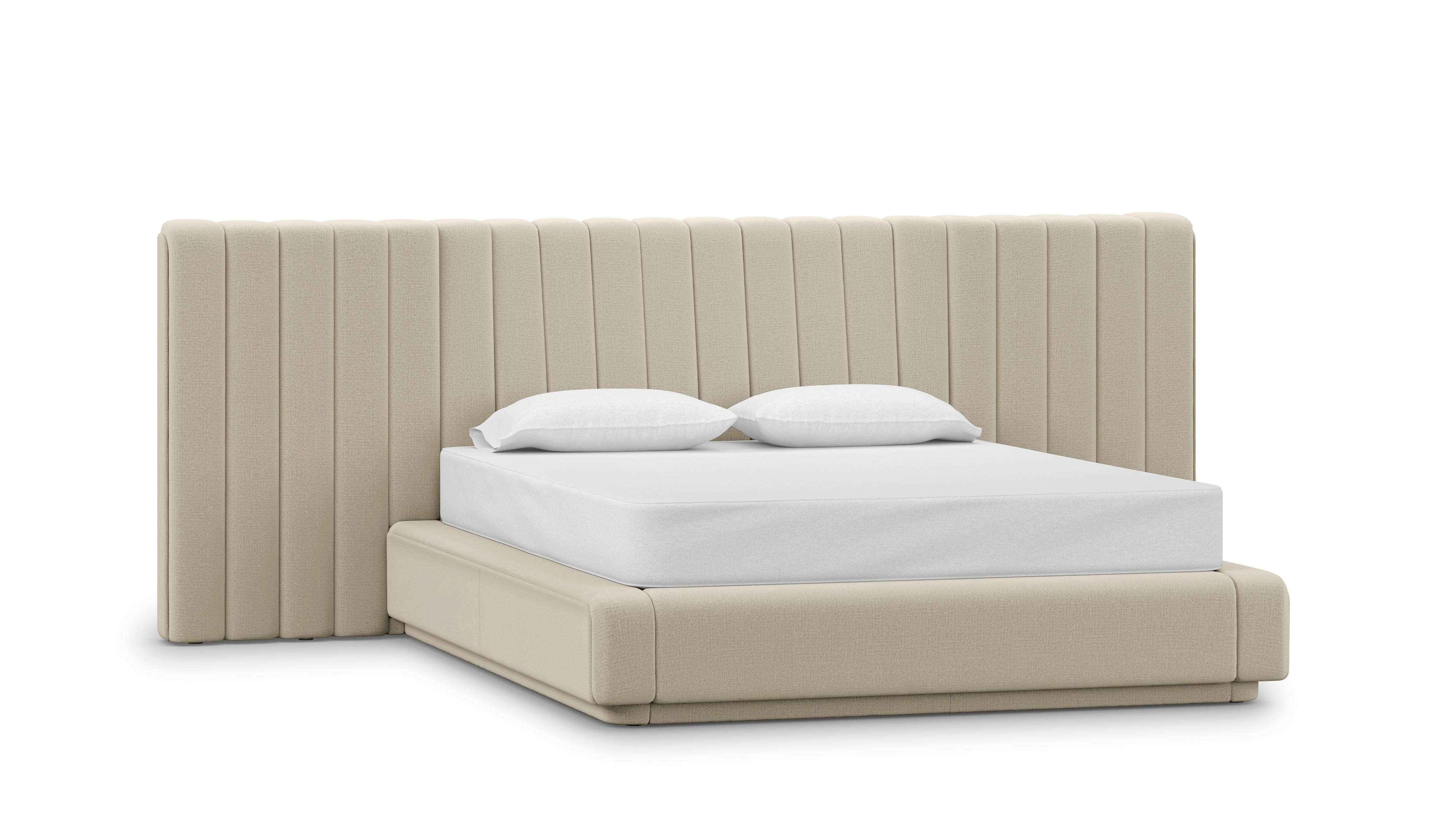 Ostling Bed - Queen,  Wide,  Crypton Robusta,  Linen