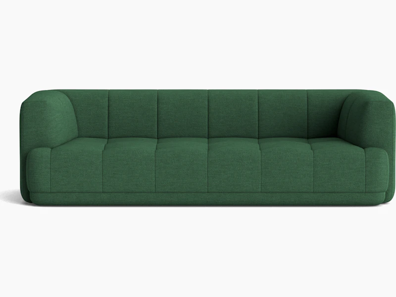A front view of the Quilton Sofa.
