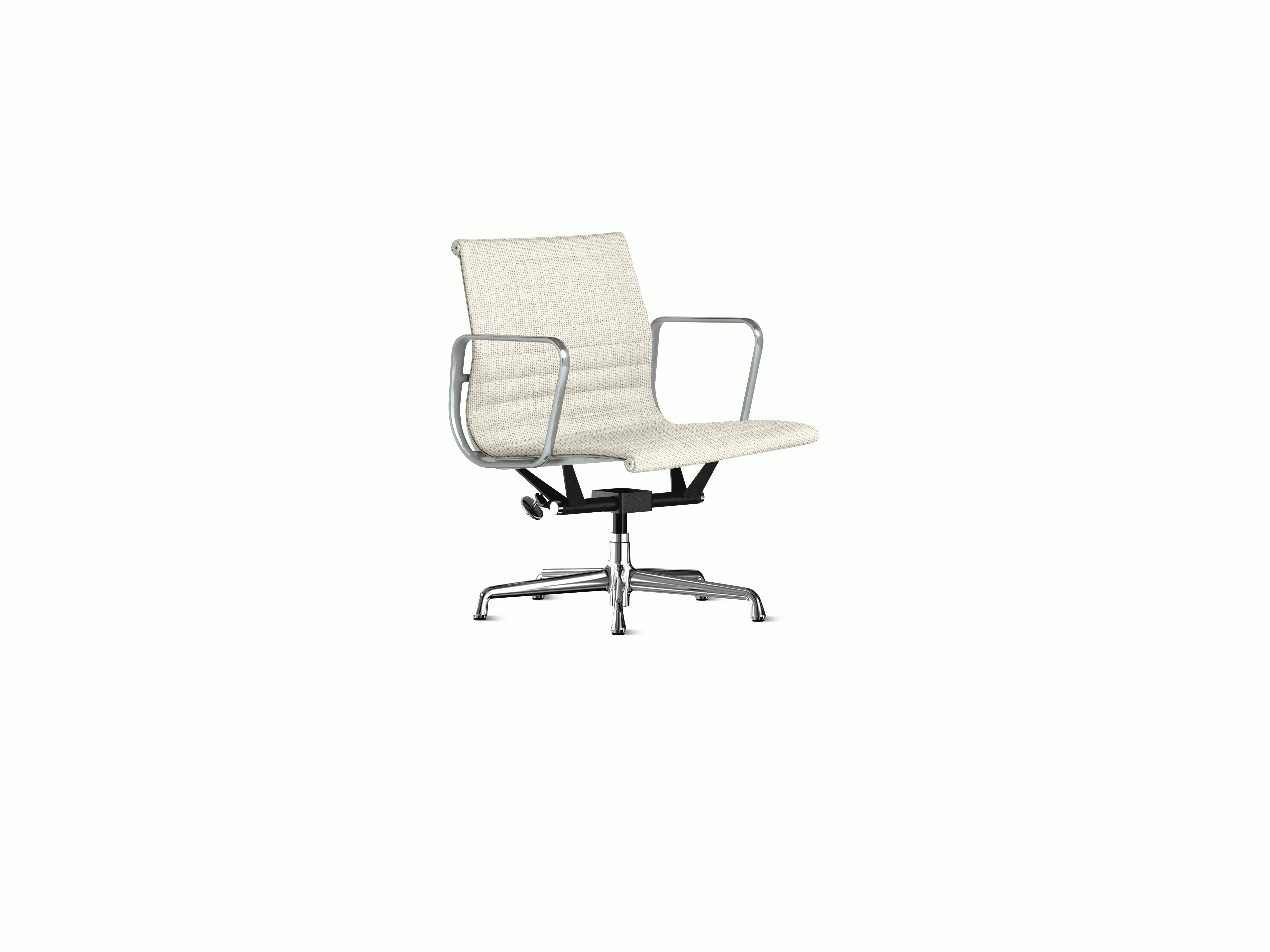 Eames Aluminum Group Chair - Management Height,  Glides