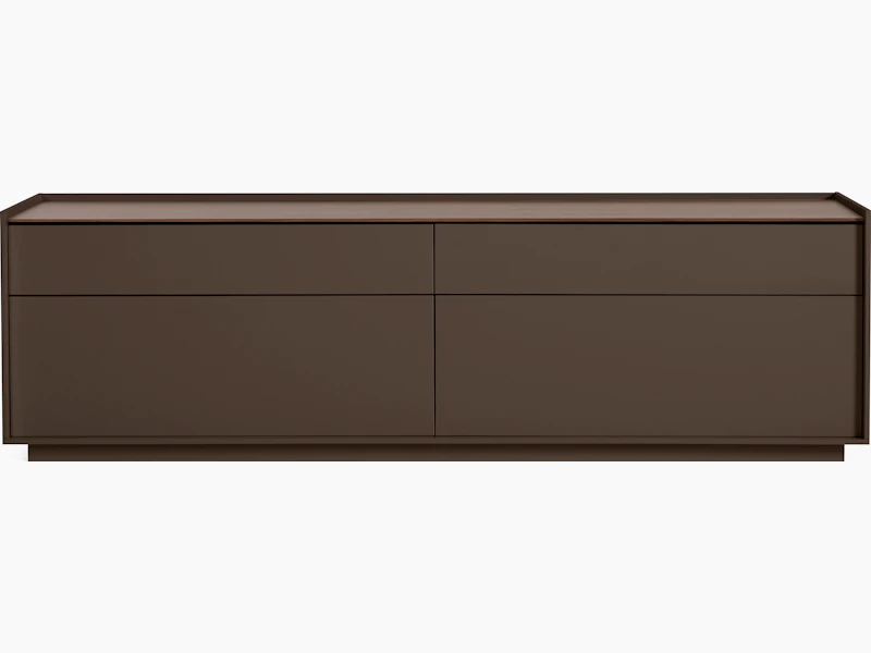 A Bera Credenza in onix Viewed from the front.